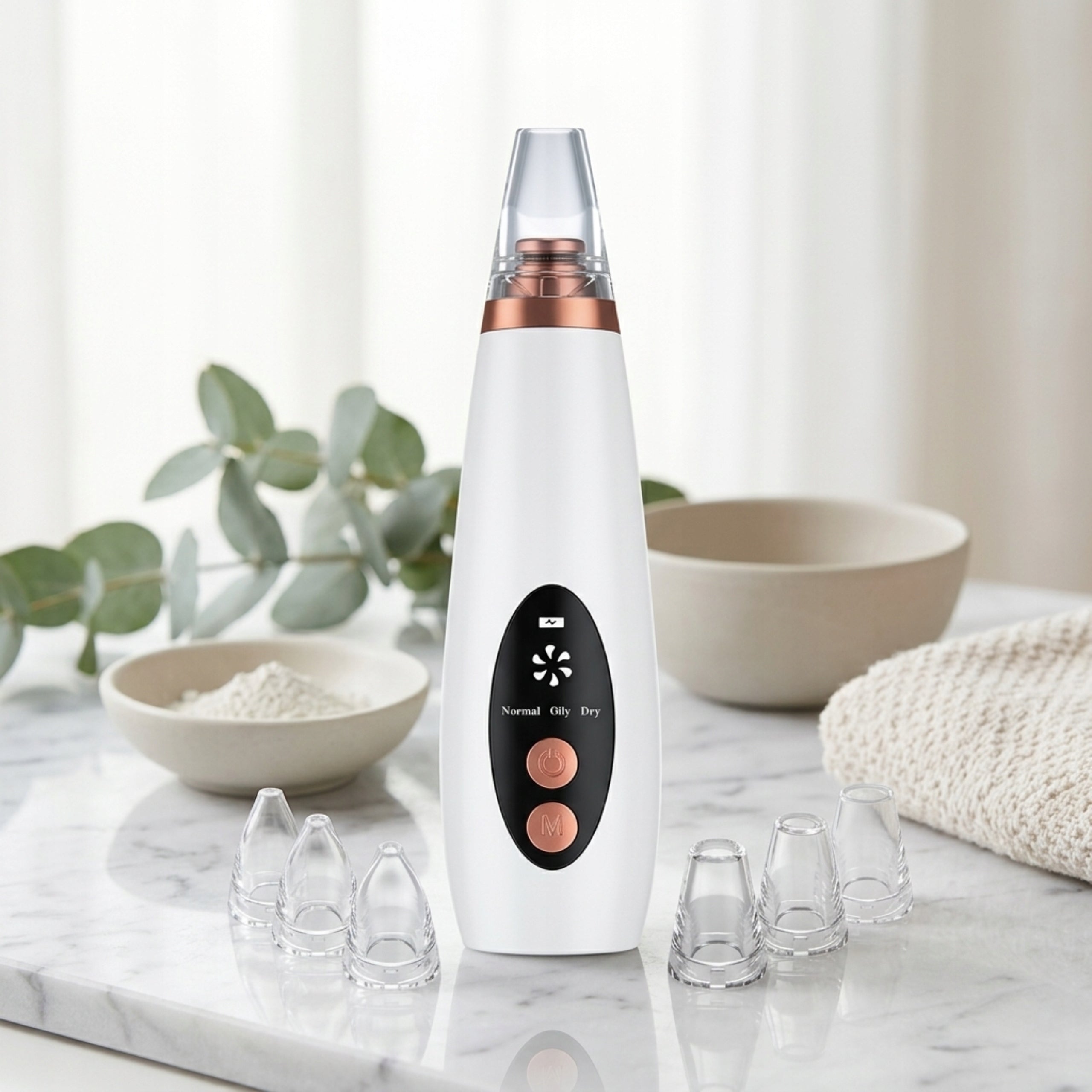 MICRODERMABRASION DEVICE VACUUM CLEANER FOR BLACKHEADS PIMPLES CLEANING Manufacturer code Odkurzacz do wągrów CrossBunny W1888 2