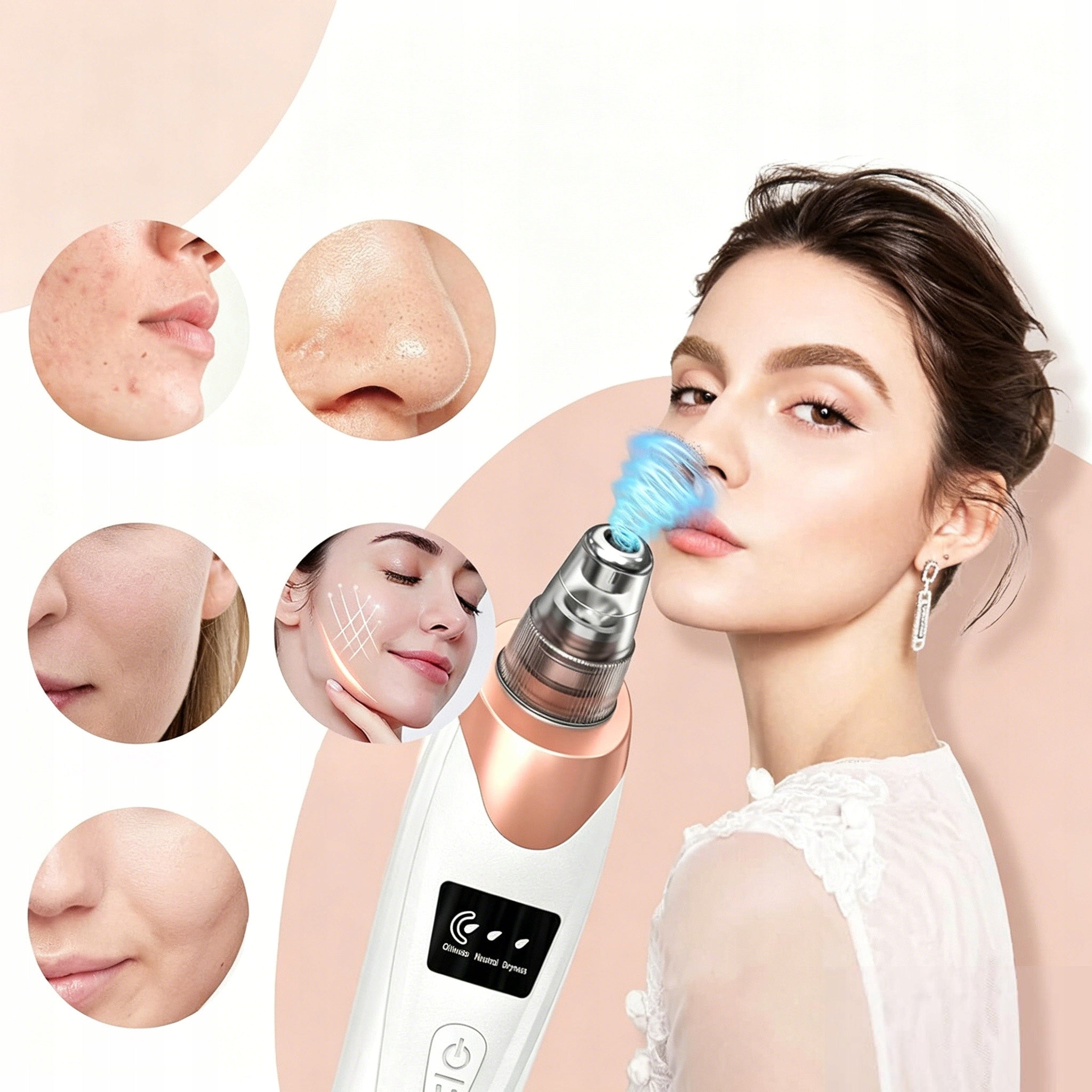 MICRODERMABRASION FOR SKIN – VACUUM CLEANER FOR BLACKHEADS AND PORES, 5 TIPS, 3 LEVELS Manufacturer of a medical device MIKRODERMABRAZJA DO SKÓRY