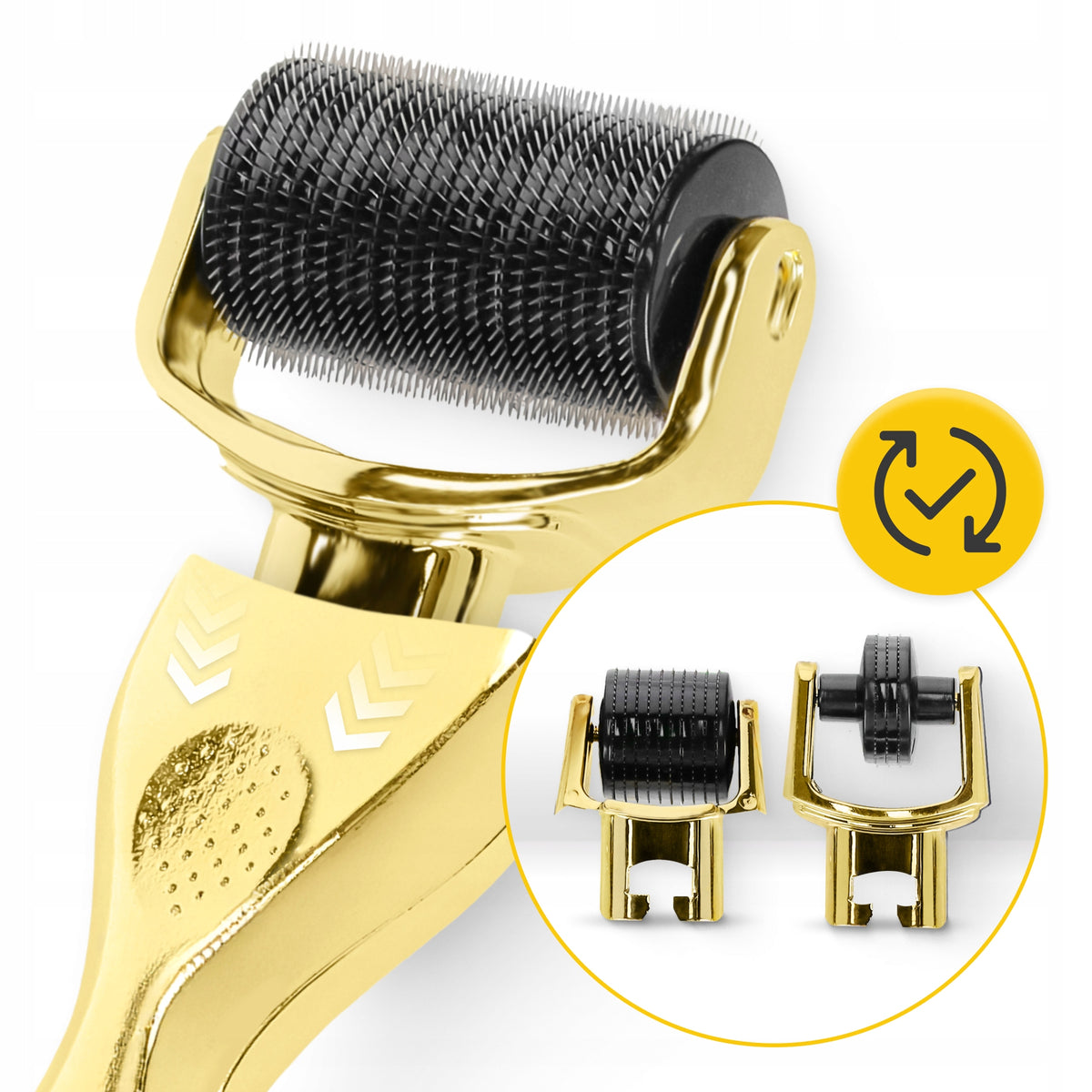 MICRONEEDLE MESOTHERAPY ROLLER DERMA INTERCHANGEABLE TIPS FACE ROLLER 3in1 EAN (GTIN) 5907739312228