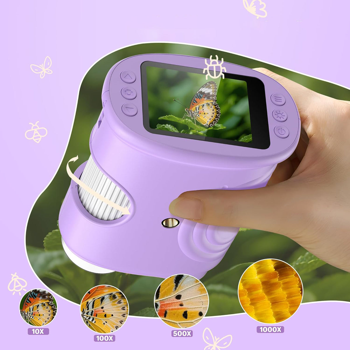 MICROSCOPE FOR CHILDREN DIGITAL EDUCATIONAL LED POCKET APPROXIMATION 1000X Manufacturer code 4Z5D6V5SV69DFB