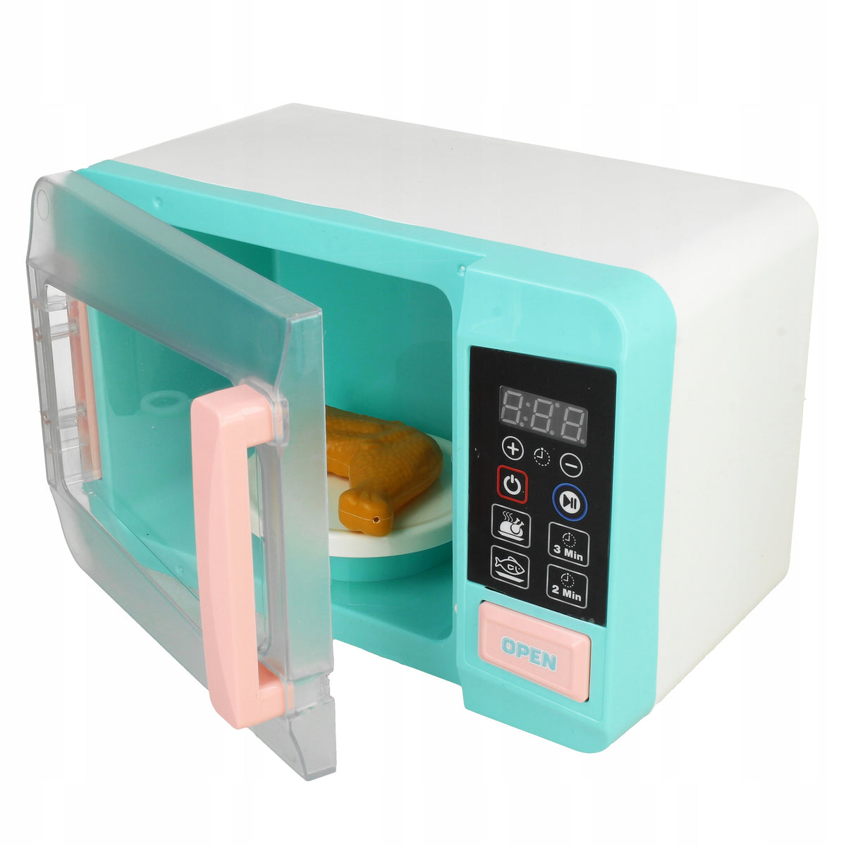 MICROWAVE FOR KITCHEN SET FOR CHILDREN AGD MICROWAVE CLOCK SOUND LIGHT Manufacturer code Z3114