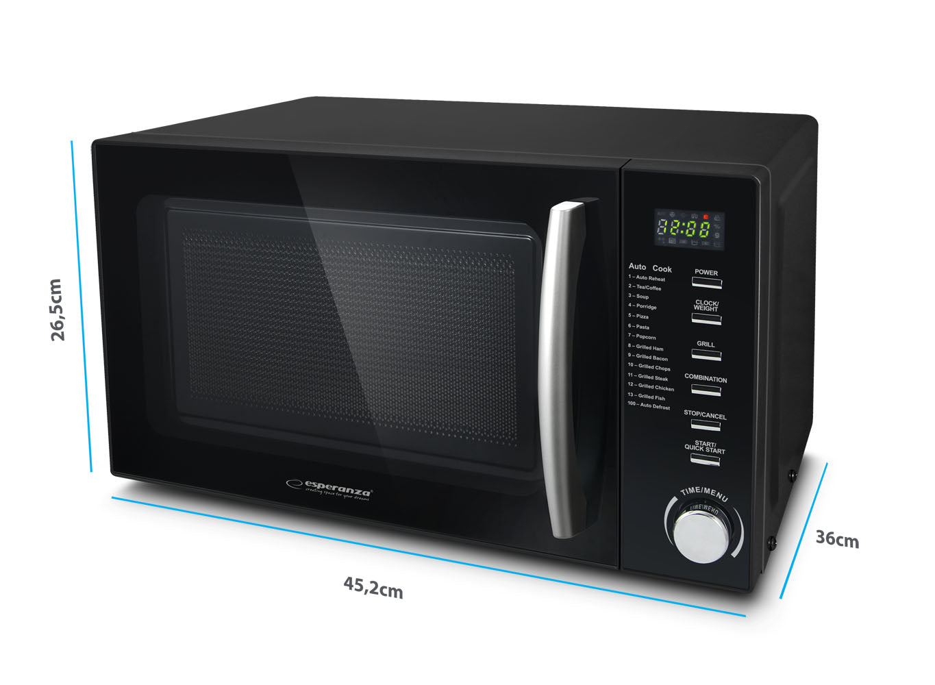 MICROWAVE OVEN MICROWAVE 20L STRONG 700W Brand Esperanza