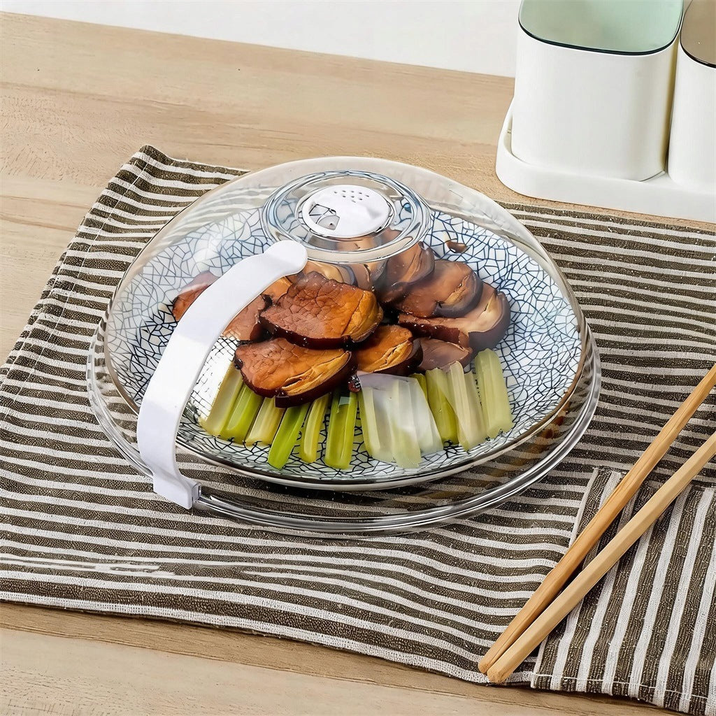 MICROWAVE SPLATTER COVER - TRANSPARENT REUSABLE MICROWAVE LID Packaging status original