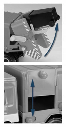 MIDDLE TRUCK GARBAGE TRUCK 42 cm WADER 32380 Manufacturer code GXP-661706