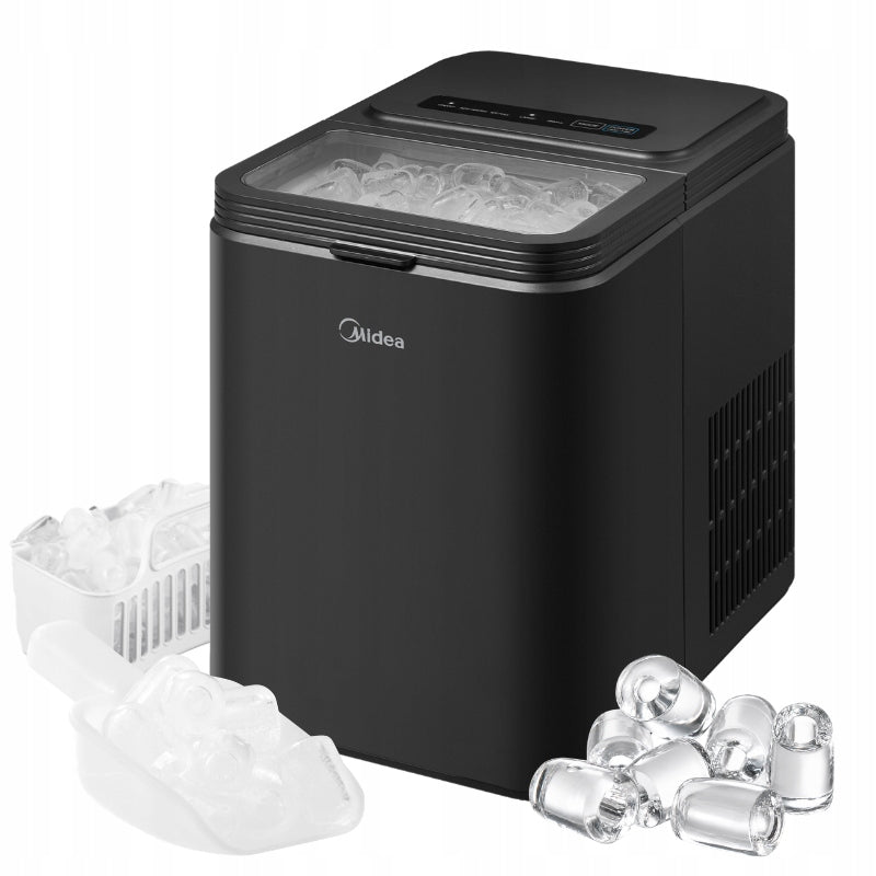 MIDEA ICE MAKER BLACK 1,3L 12KG HOME PORTABLE ICE MAKING MACHINE
