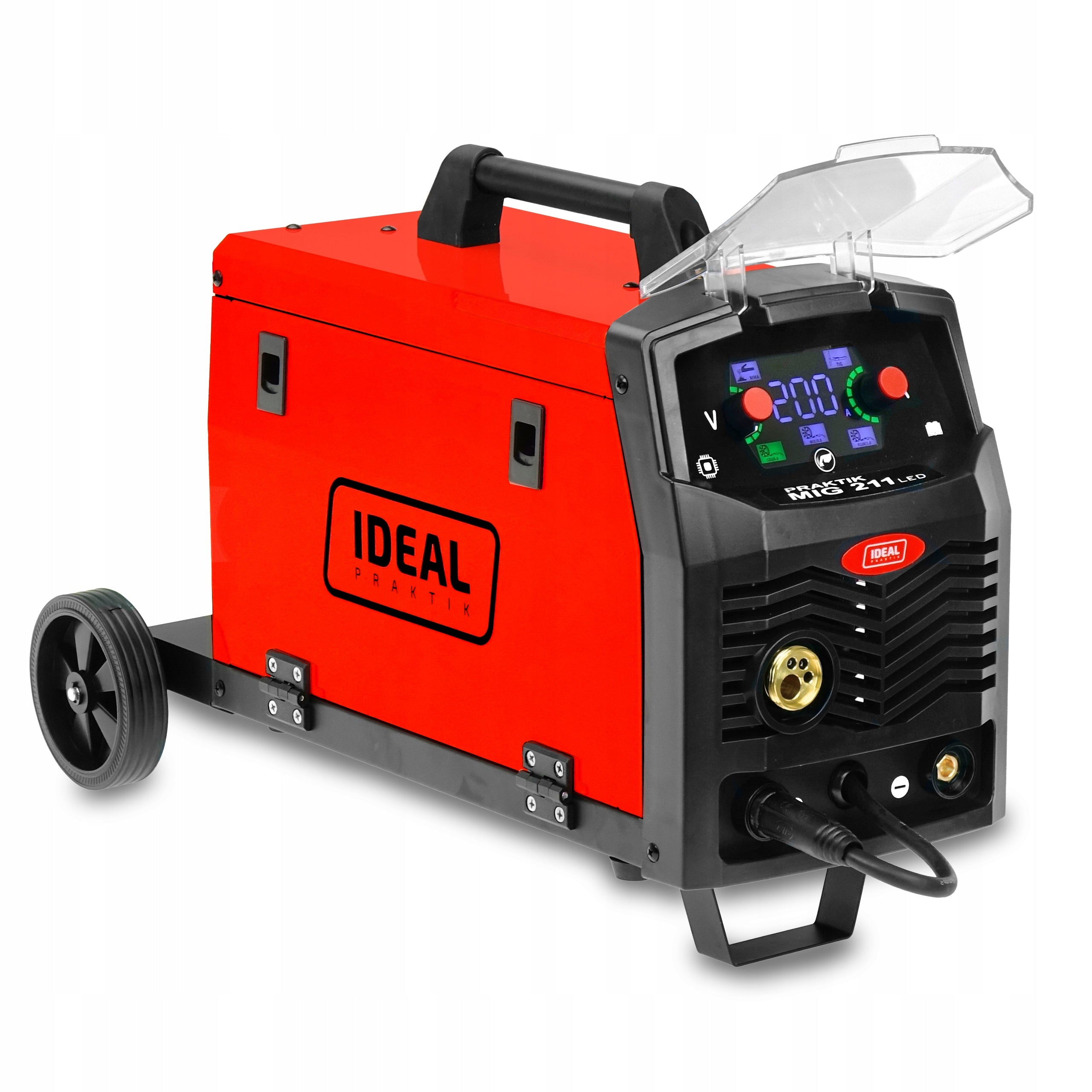 MIGOMAT WELDING MACHINE IDEAL PRAKTIK MIG 211 SYNERGY LED MMA TIG 200A 230V FLUX Packaging status original