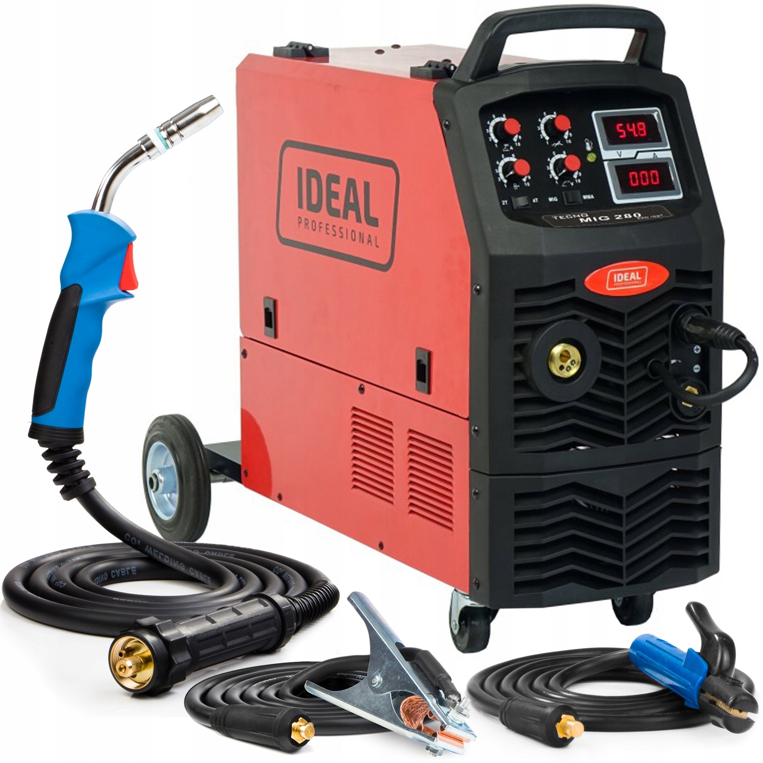MIGOMAT WELDING MACHINE IDEAL TECNO MIG 280 4X4 DIGITAL MMA 400V 280A ALUMINIUM