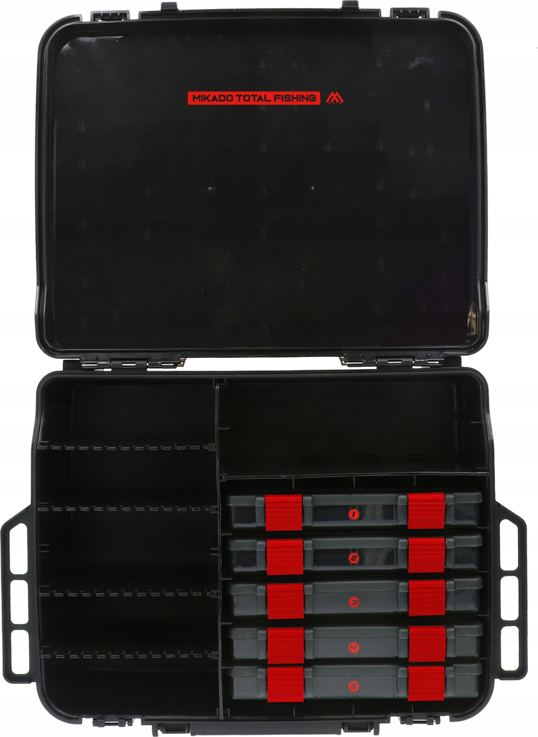 MIKADO JAWS TWO-CHAMBER FISHING BOX 47x34x19CM - 2 LEVELS Brand Mikado