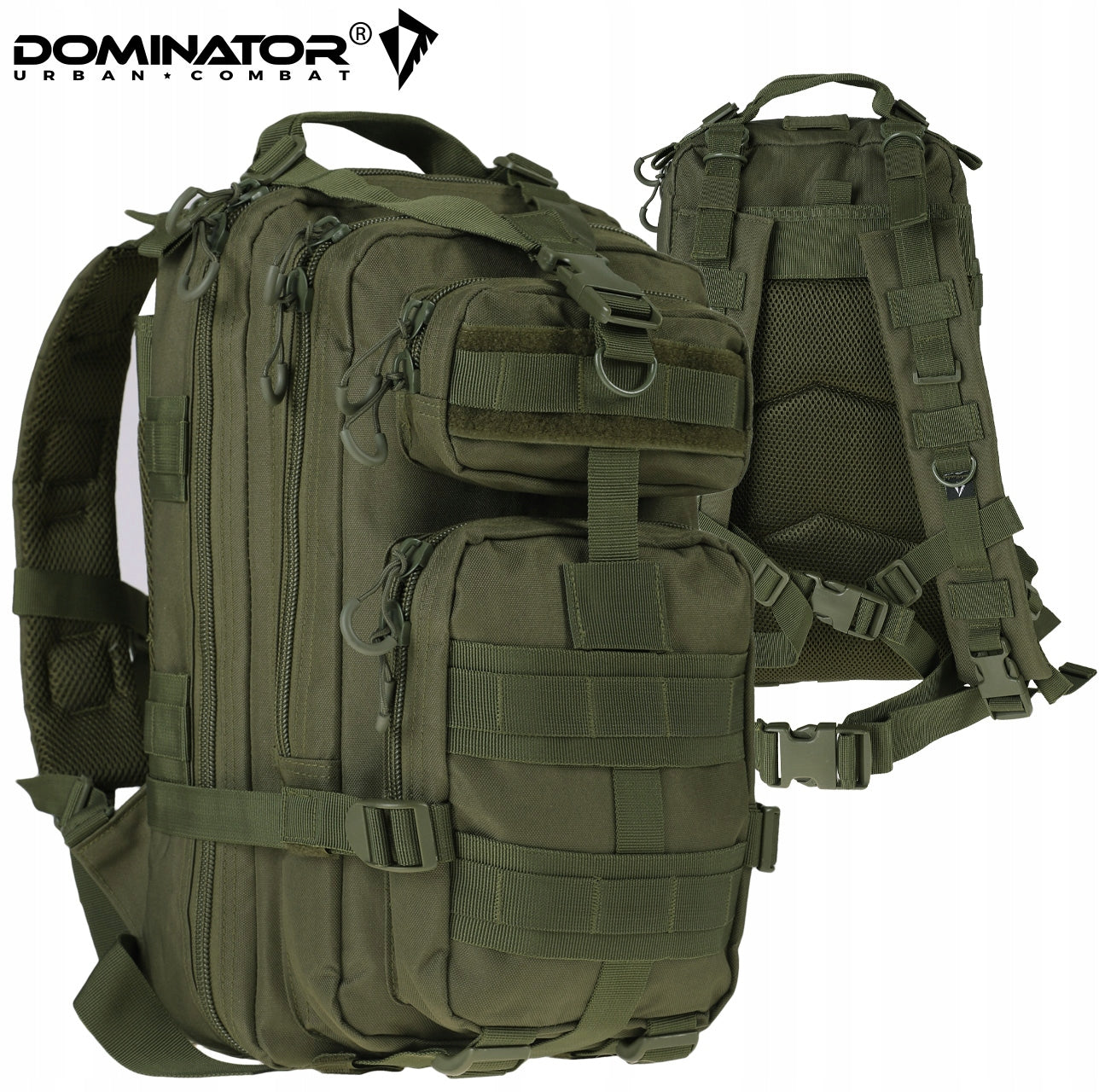 MILITARY BACKPACK TACTICAL DOMINATOR SHADOW MILITARY 30L OLIVE +GR. Manufacturer code DUC-BK-5043-02