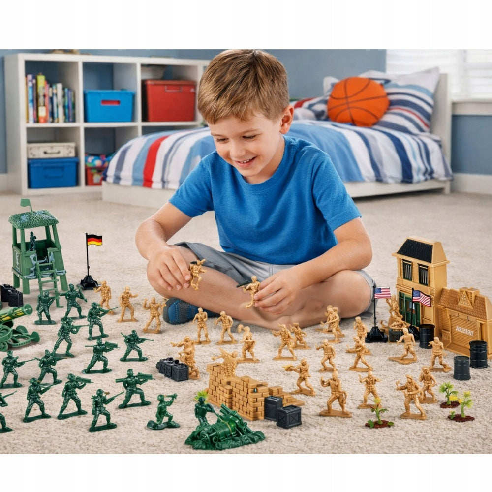 MILITARY BASE FIGURINES SOLDIERS VEHICLES MILITARY SET 400 ELEMENTS Product weight with unit packaging 1.05 kg