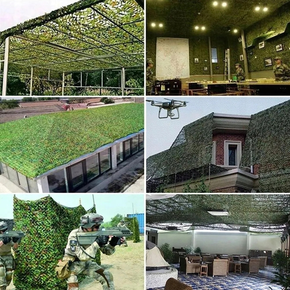 MILITARY GARDEN CAMOUFLAGE MASKING MESH 1,5x10M SHADING COVER