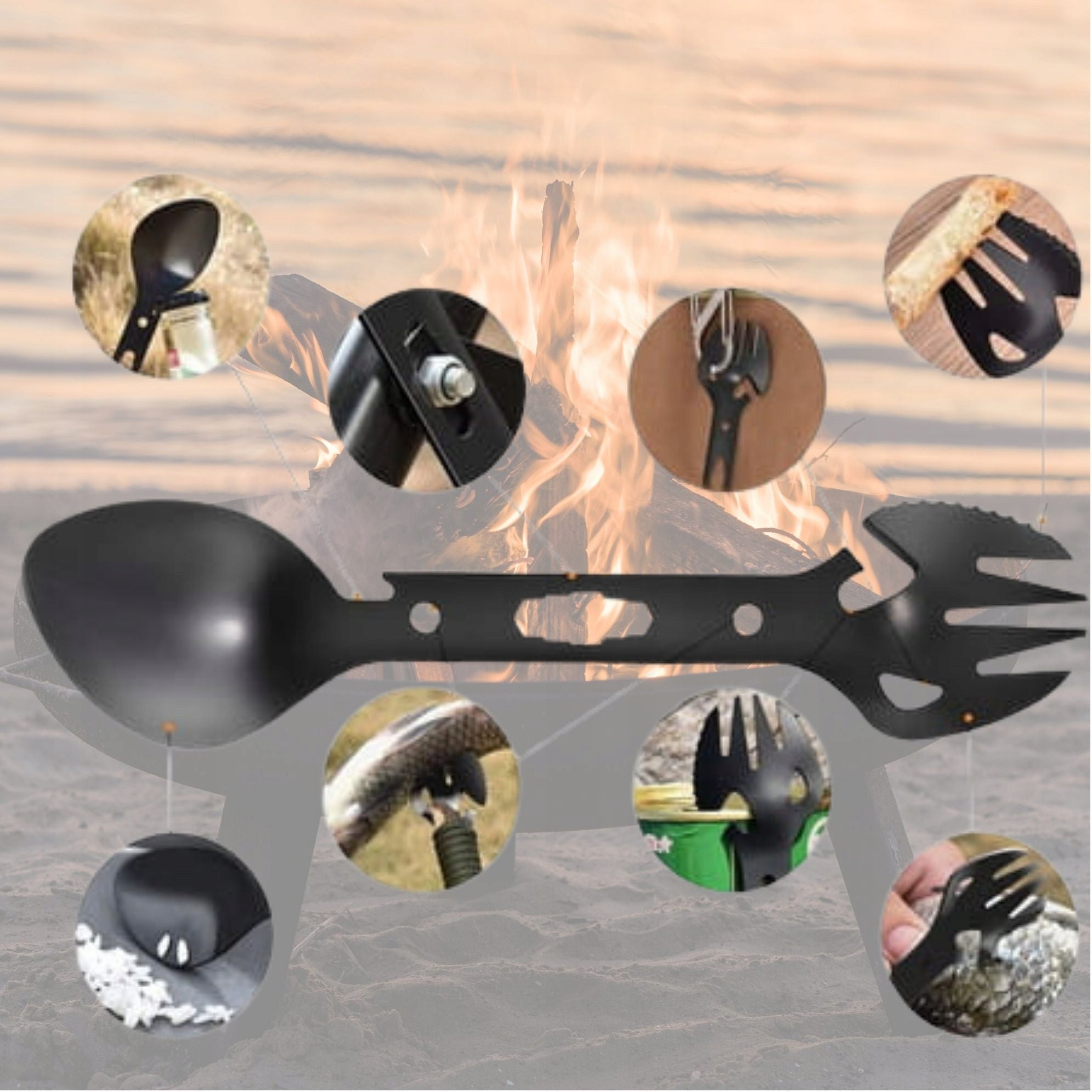MILITARY SURVIVAL KIT XL 62in1 MULTITOOL SURVIVAL ESSENTIALS Brand BSH ADVENTURE