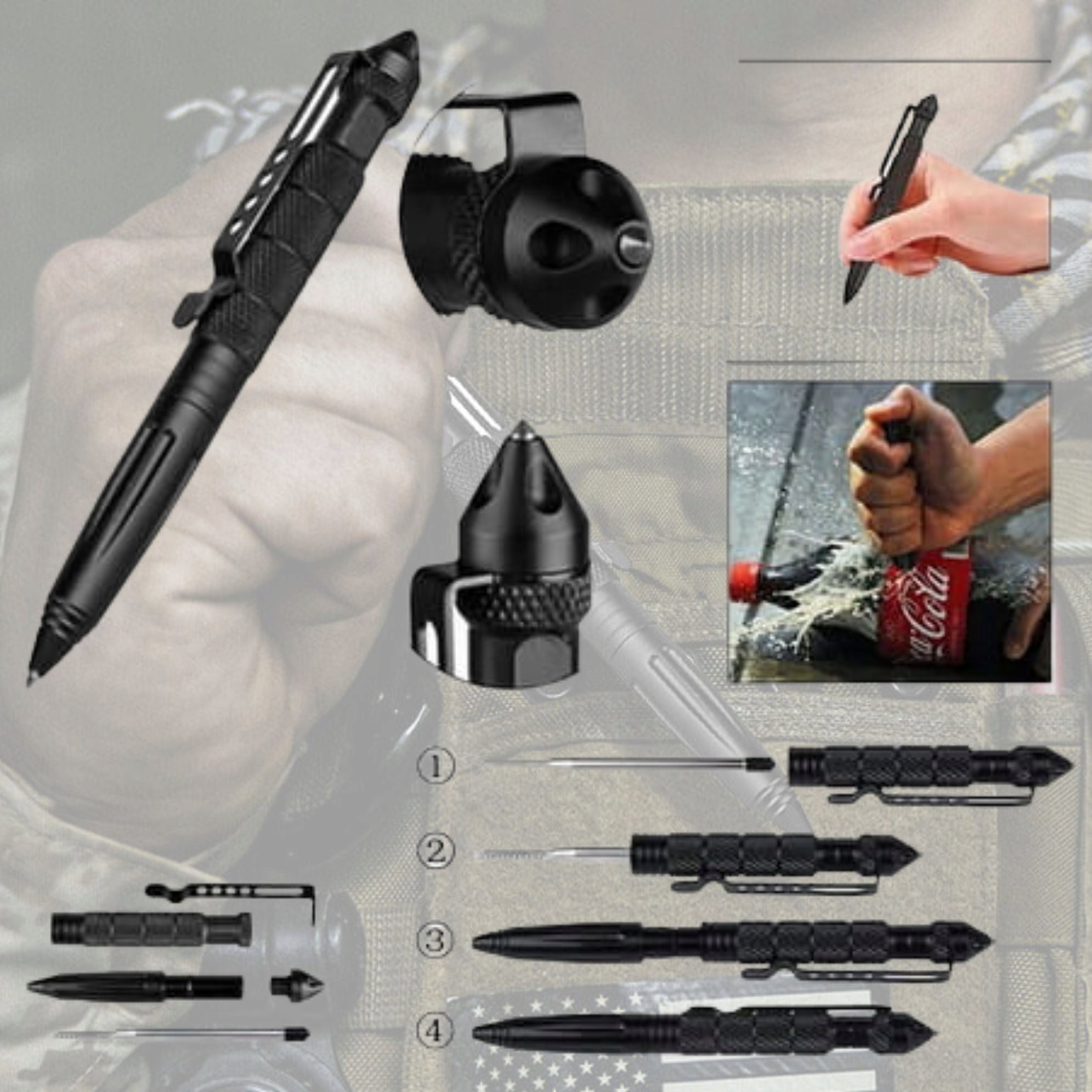 MILITARY SURVIVAL KIT XL 62in1 MULTITOOL SURVIVAL ESSENTIALS Model LATARKA NÓŻ RATOWNICZY KRZESIWO ZESTAW PRZETRWANIA