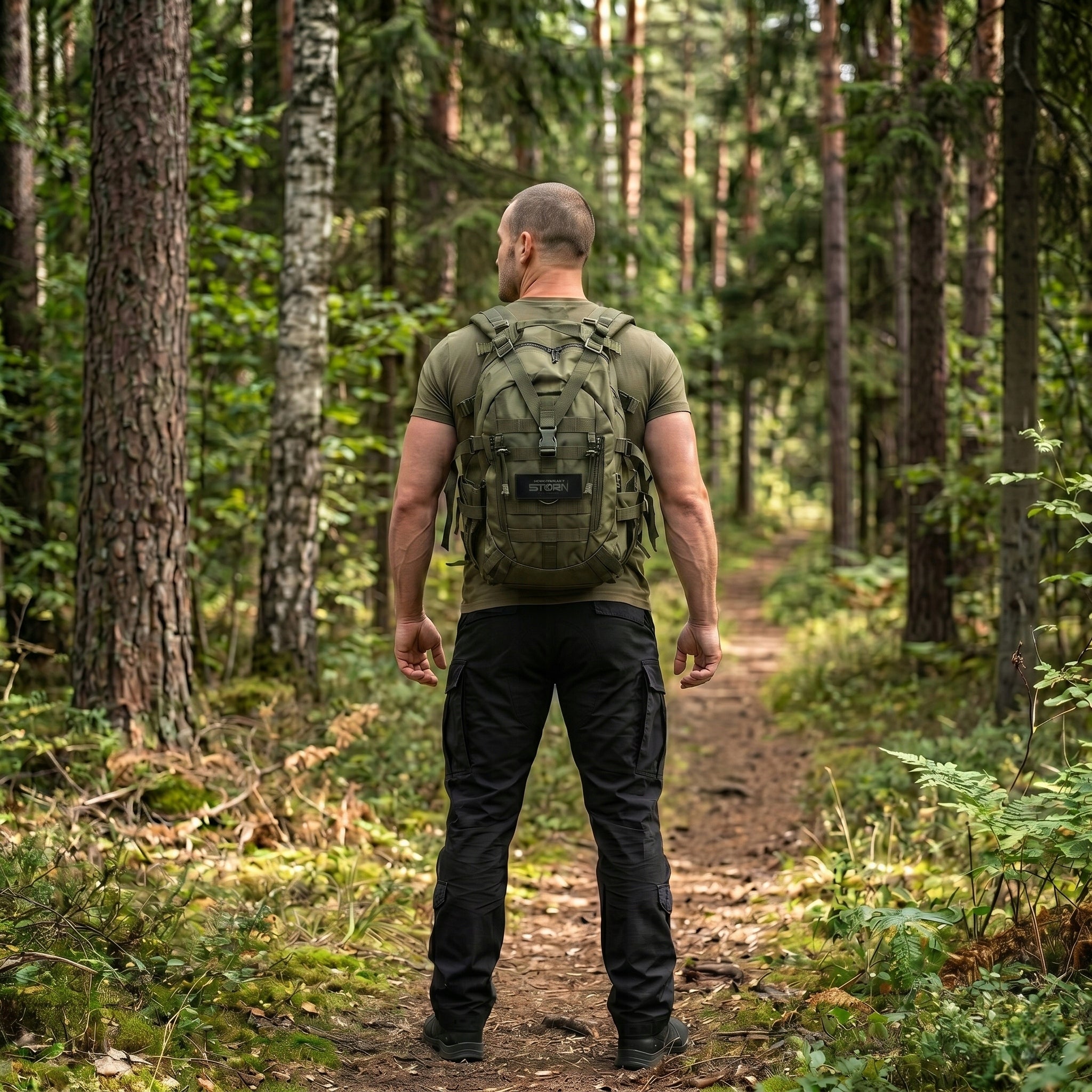 MILITARY TACTICAL BACKPACK CAPACIOUS LARGE SURVIVAL MOLLE BREATHABLE Packaging status original