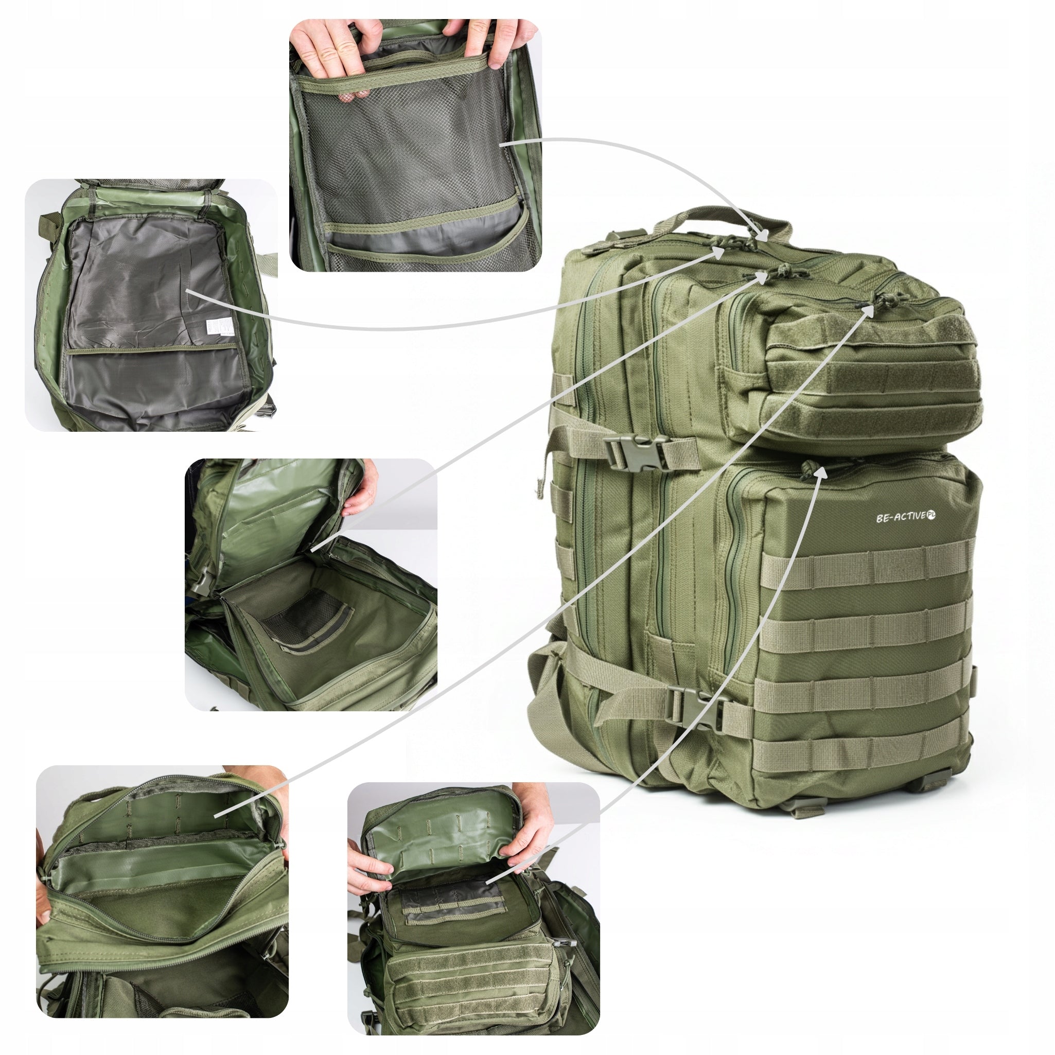 MILITARY TACTICAL HIKING BACKPACK MILITARY TREKKING SURVIVAL 45L Manufacturer code PLECAK TAKTYCZNY WOJSKOWY MILITARNY