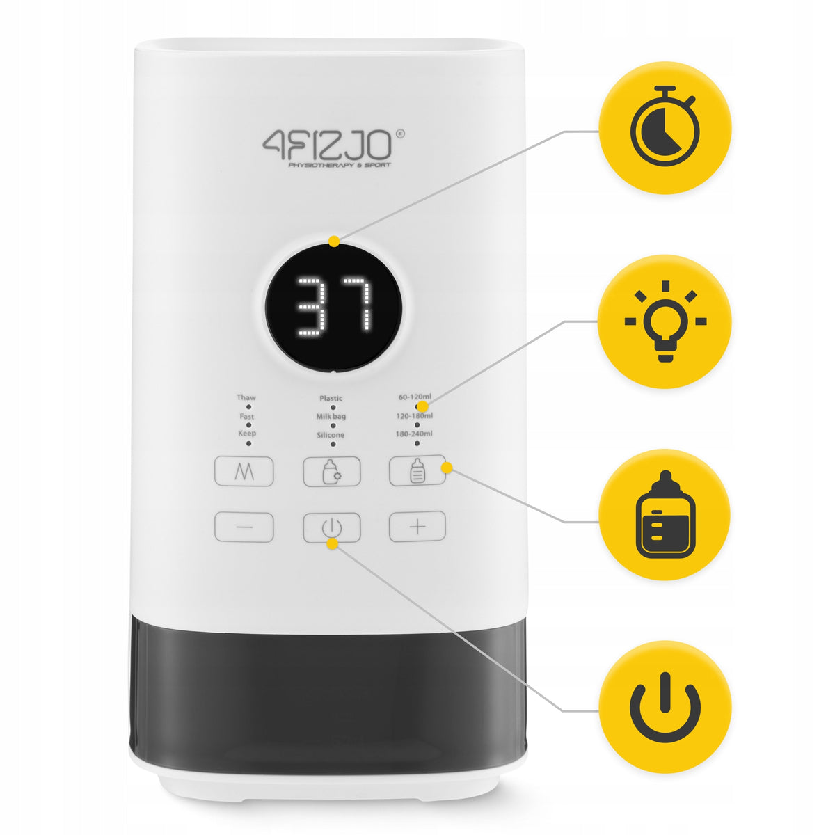 MILK FOOD BOTTLE WARMER PORTABLE MULTIFUNCTIONAL LITE 3in1 Batteries included no