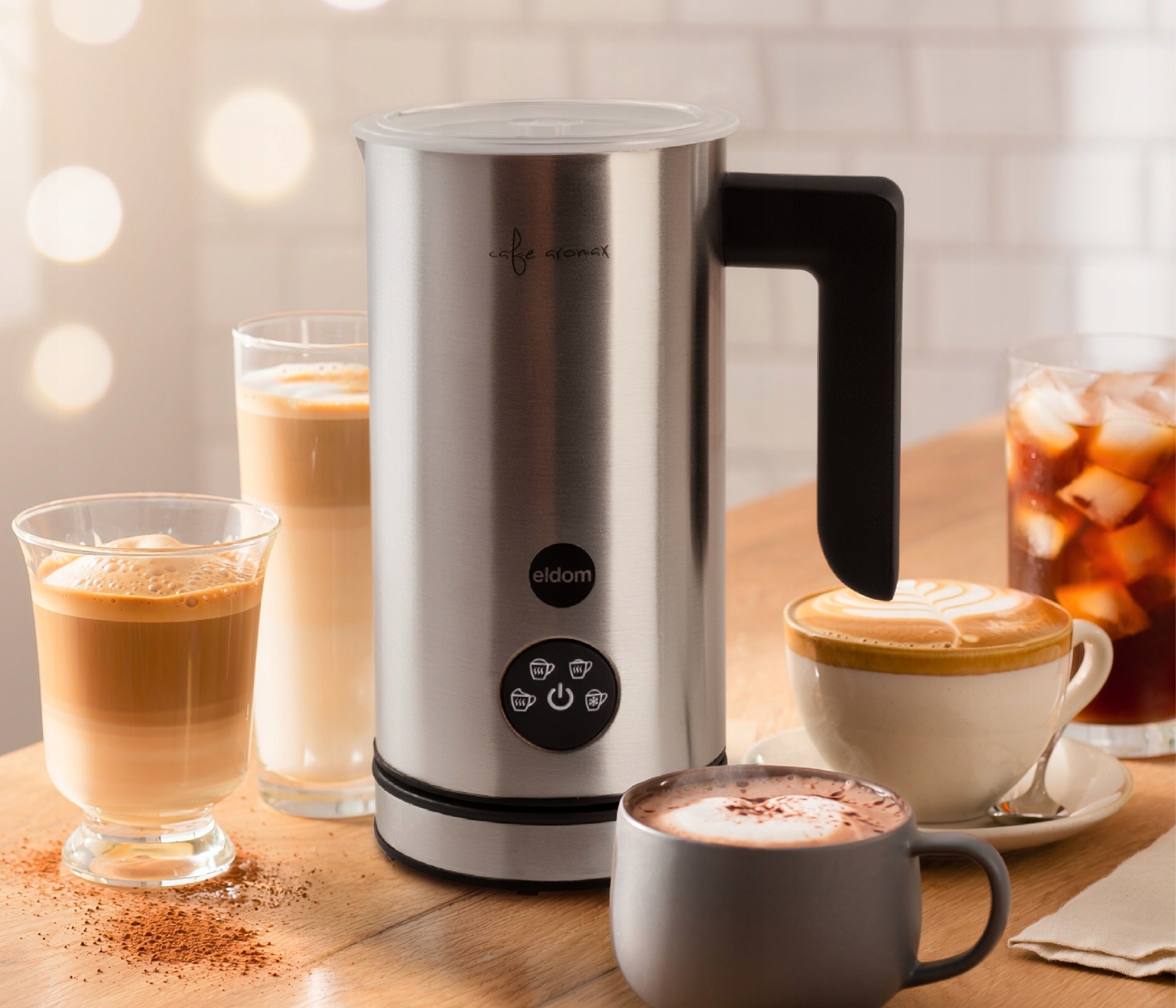 MILK FROTHER ELECTRIC 4 MODES HEATER 4in1 300ml 500W ELDOM Manufacturer code SI570