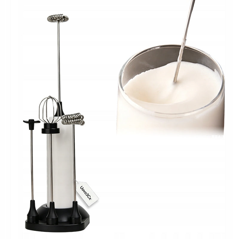 MILK FROTHER ELECTRIC MANUAL 4IN1 COFFEE MILK BEATER