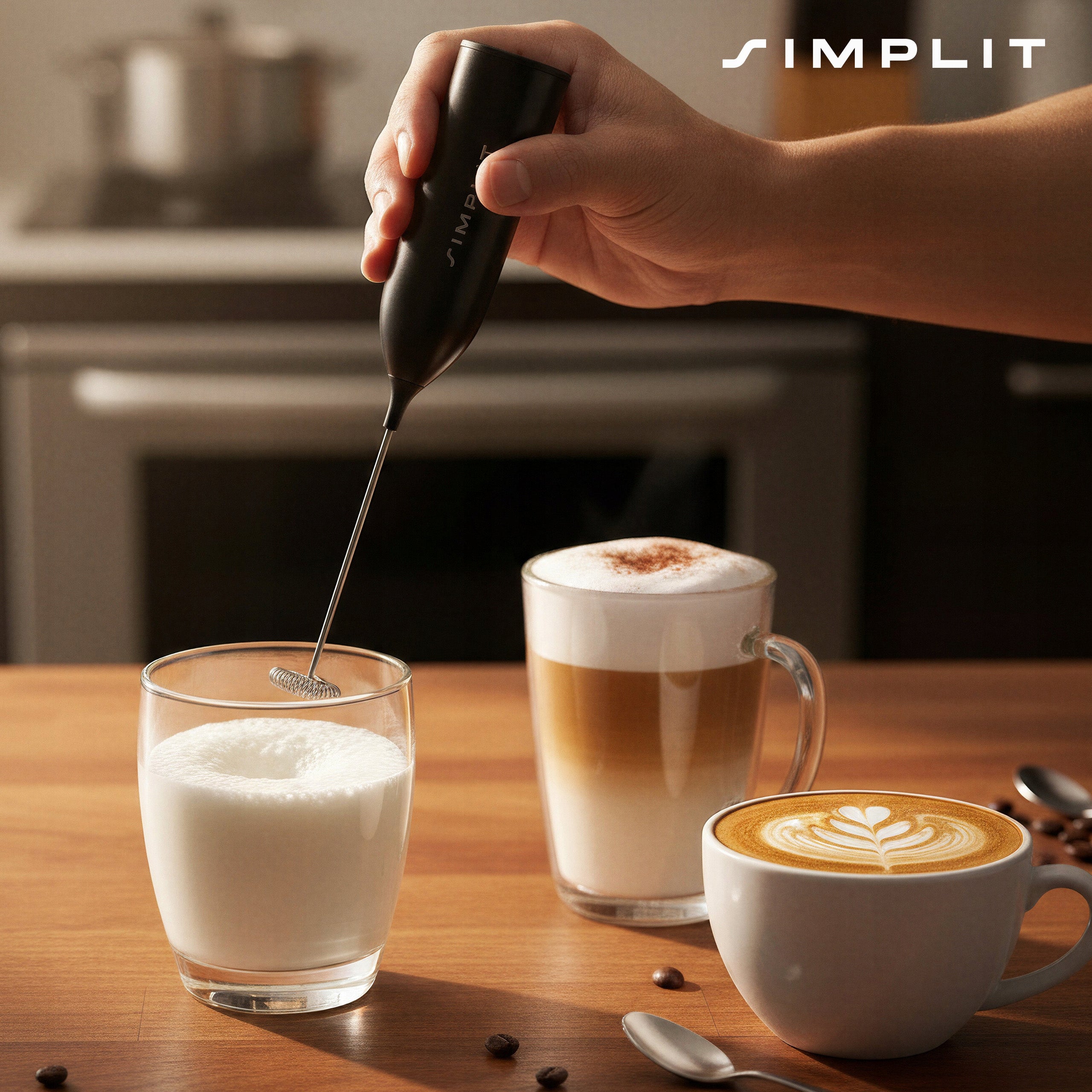 MILK FROTHER ELECTRIC MANUAL 4IN1 USB COFFEE MILK BEATER Manufacturer code 5905265376585