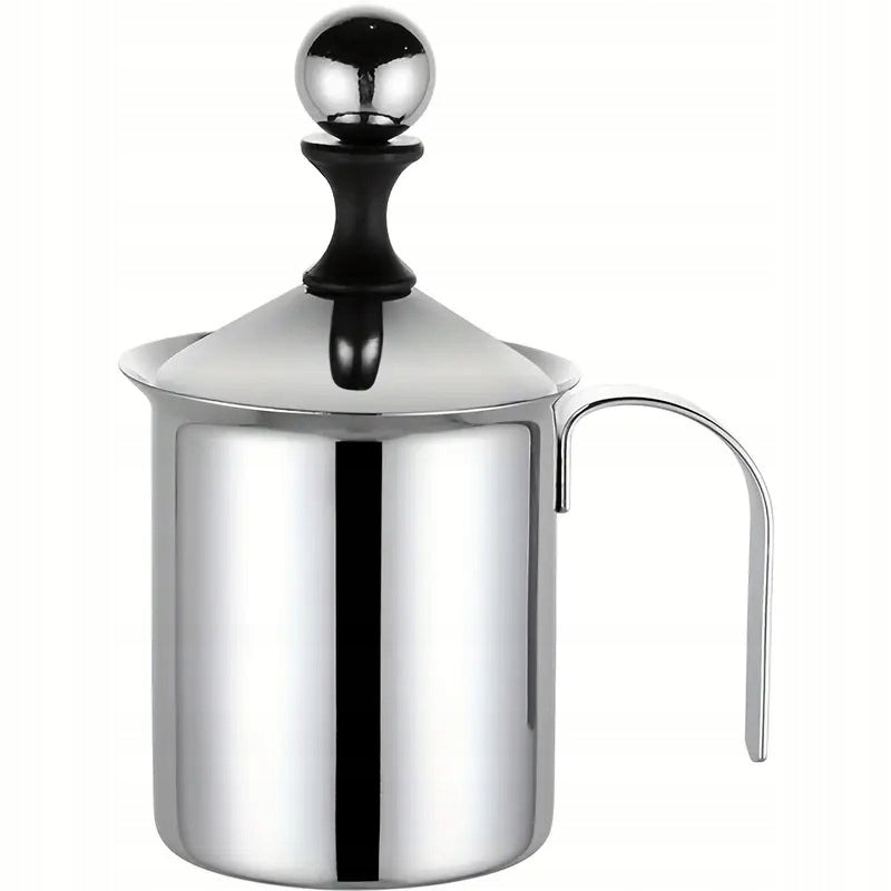 MILK FROTHER MANUAL STAINLESS STEEL POT BEATER 800 ML