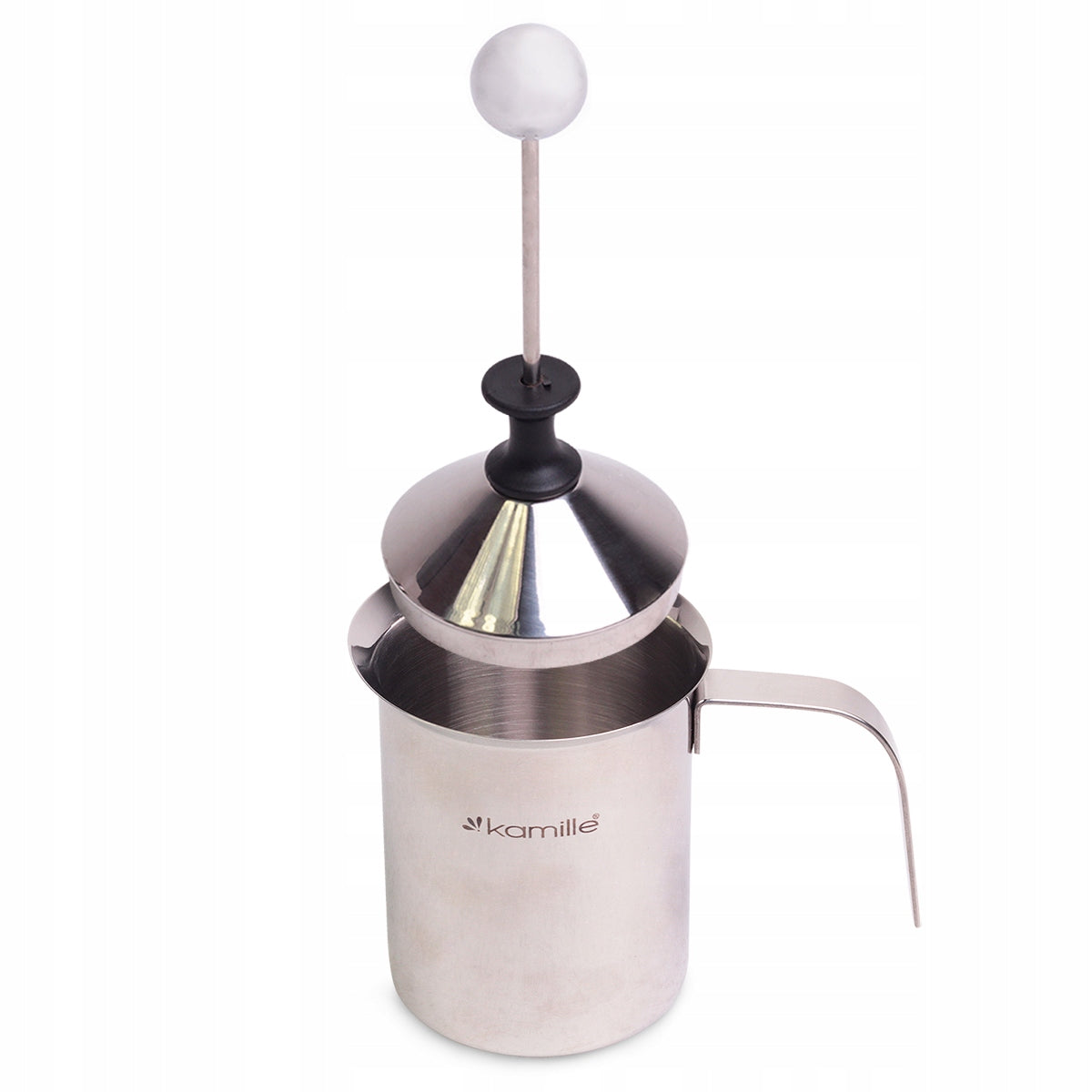 MILK FROTHER WHISPER 400ml STEEL KAMILLE Packaging status original