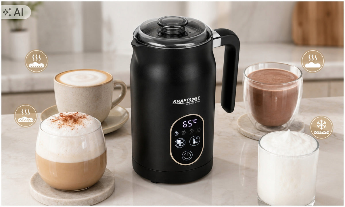 MILK FROTHER WITH HEATER 4 MILK FROTHING MODES 550W FOAM Manufacturer code SPIENIACZ DO MLEKA Z PODGRZEWACZEM