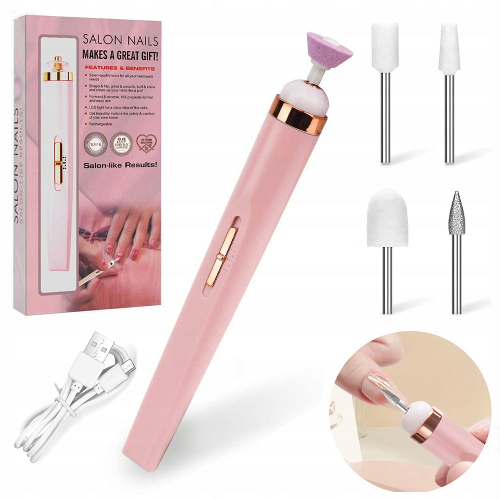 MILLING MACHINE NAIL FILE USB CUTTERS CUTTER PORTABLE MANICURE PEDICURE