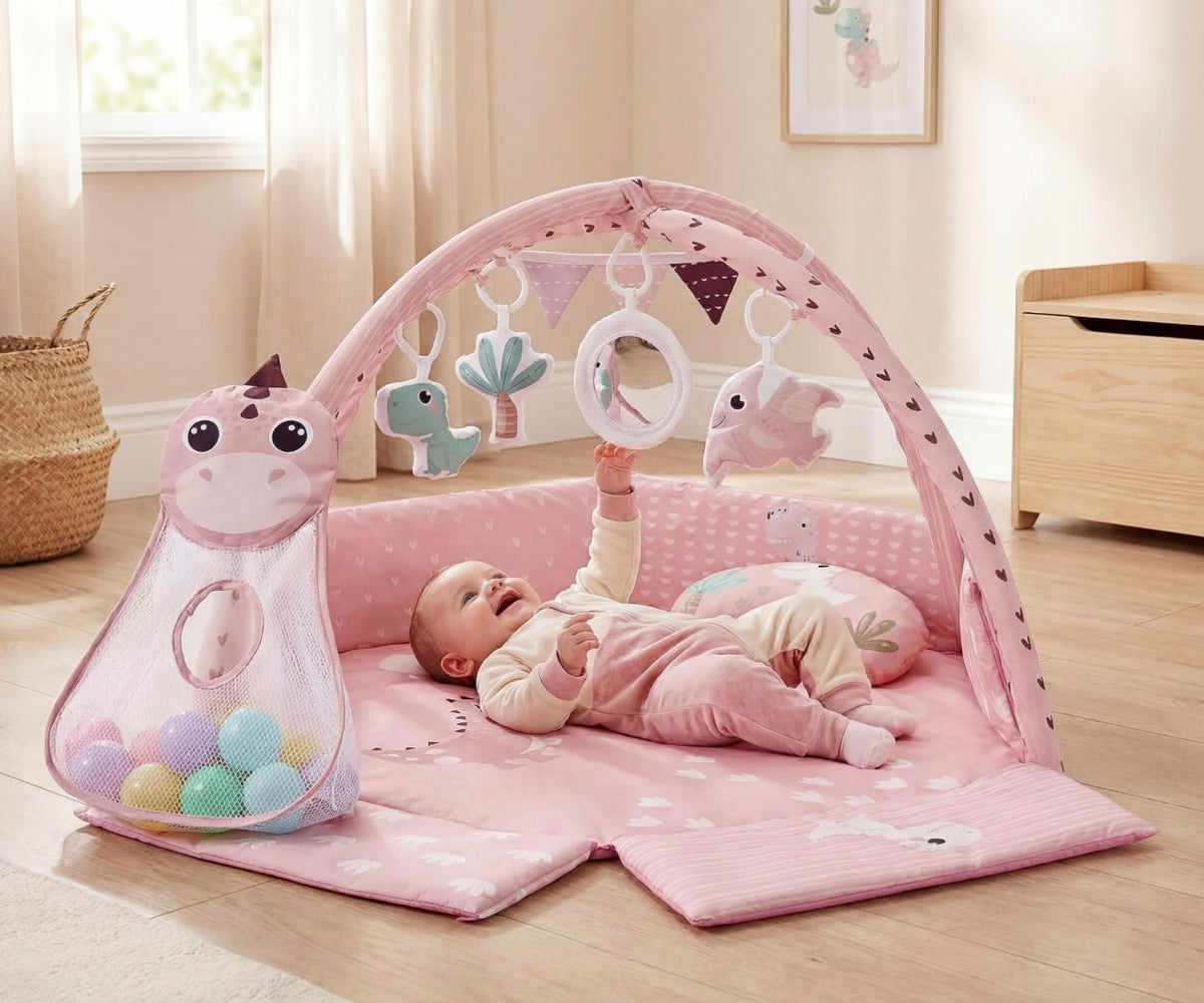MILLY MALLY 6829 TinyMini CC9881 Dino Pink Educational Mat Brand Milly Mally