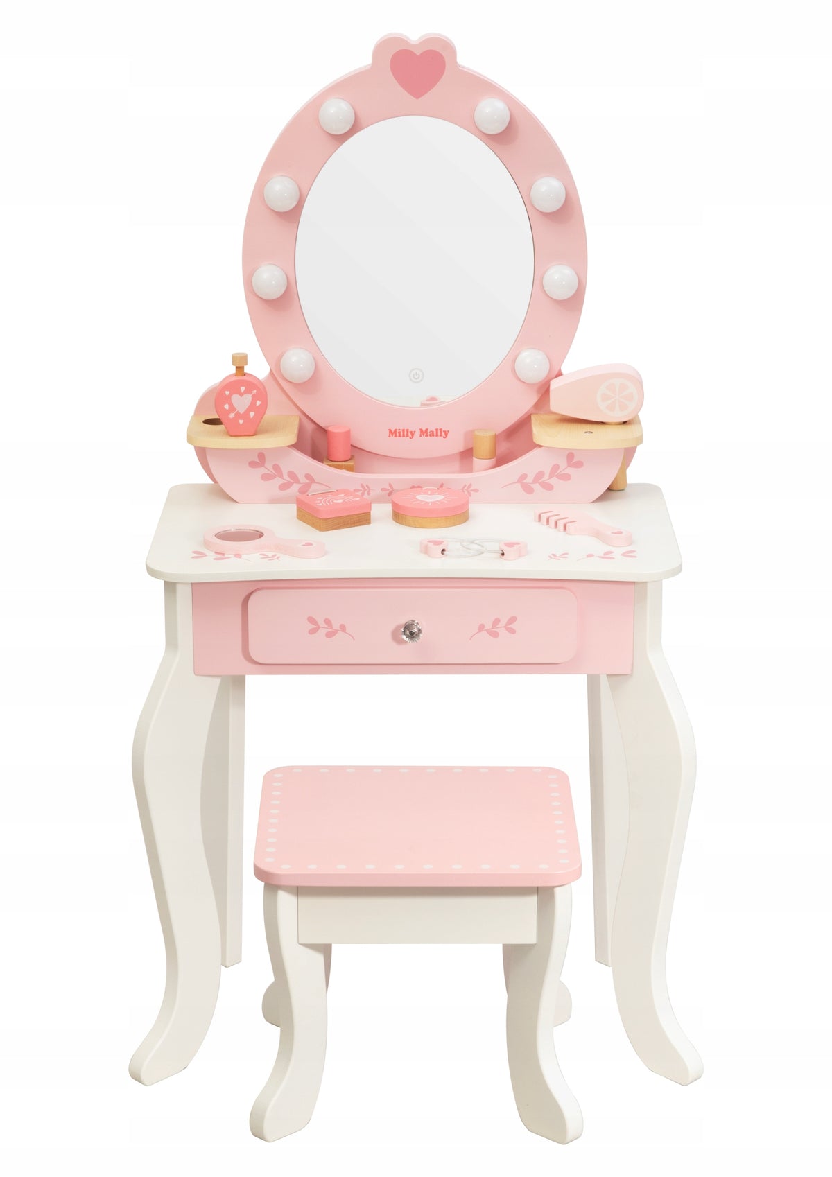 MILLY MALLY CHILDREN'S DRESSING TABLE WOODEN ELLY PINK