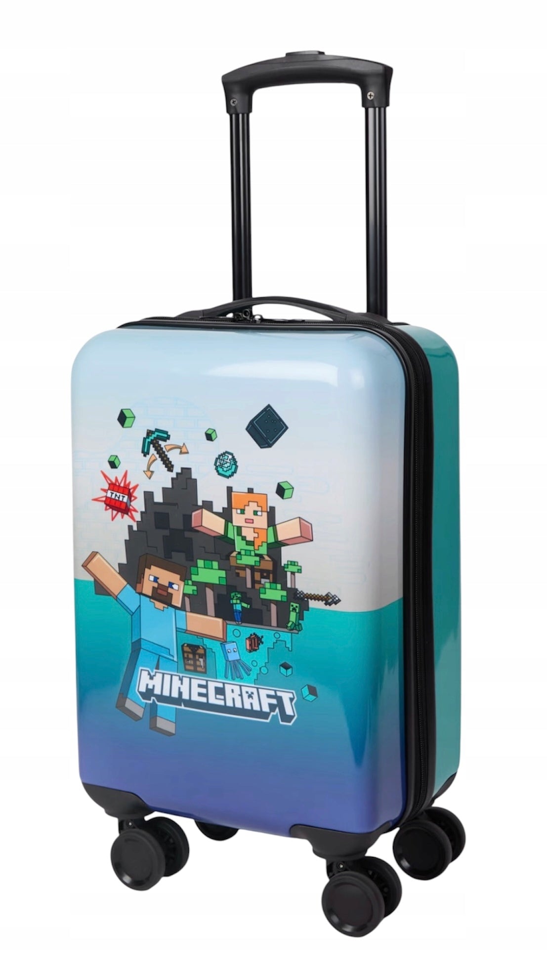 MINECRAFT Travel Cabin Suitcase for Children 24L 50x29x19 Wheels Manufacturer code 4255651208688