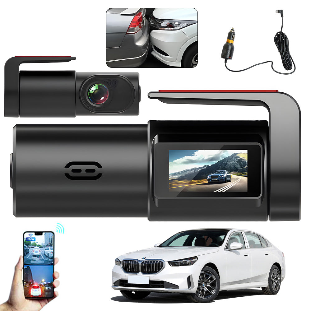 MINI 360° DASH CAM WITH NIGHT VISION WDR, WIDE ANGLE 170°