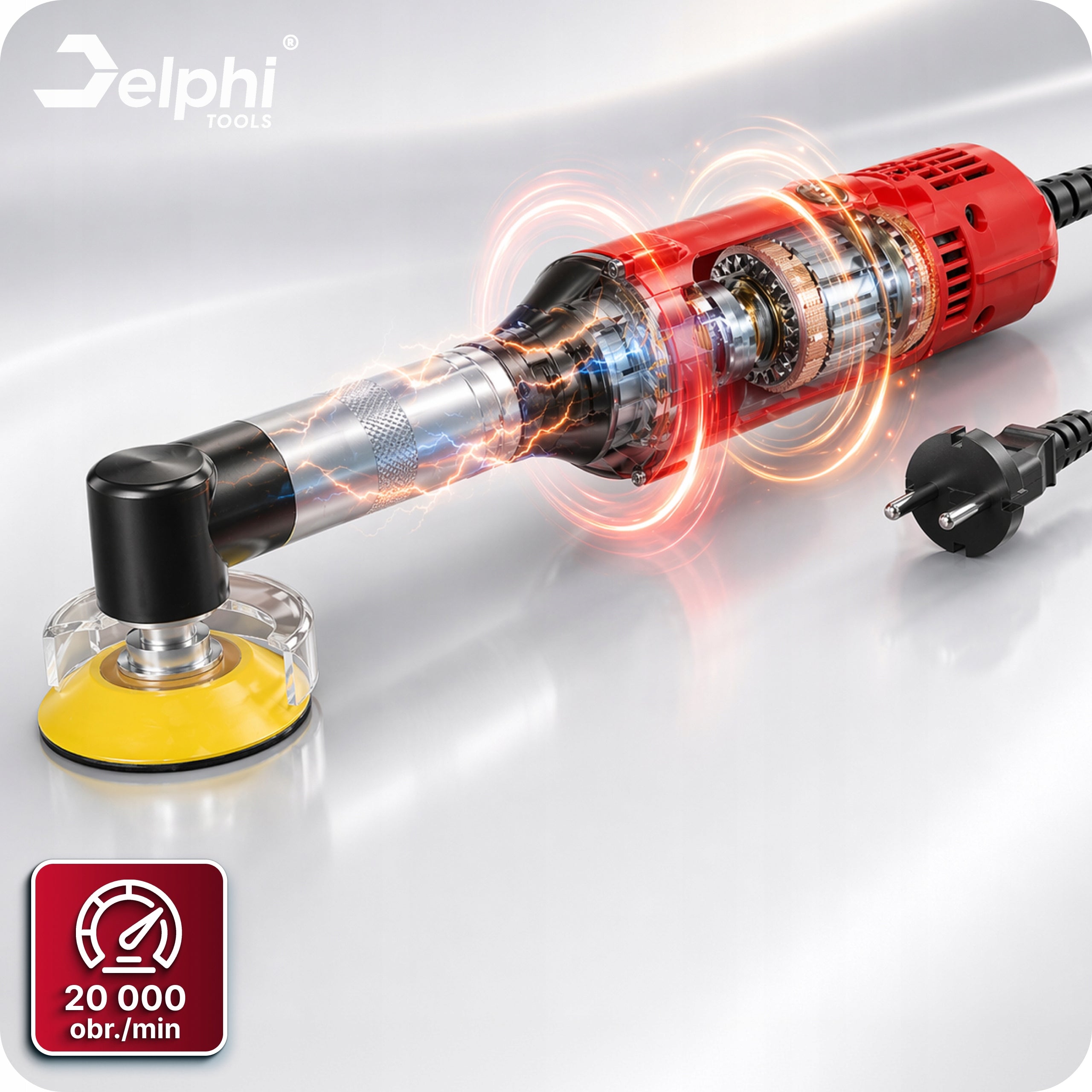 MINI ANGLE GRINDER PRECISION NETWORK 500W DISCS ADJUSTMENT ACCESSORIES Brand Delphi tools