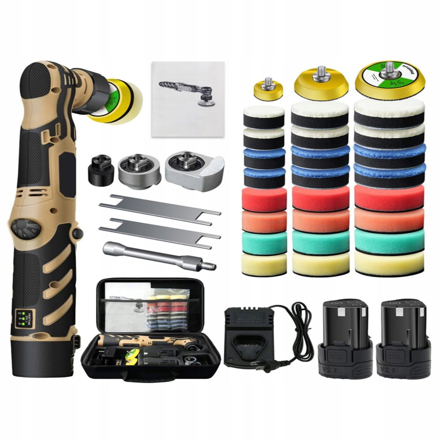 MINI CAR POLISHER CORDLESS POLISHING MACHINE FOR SCRATCHES SET 32IN1 Manufacturer code MPA-32W1