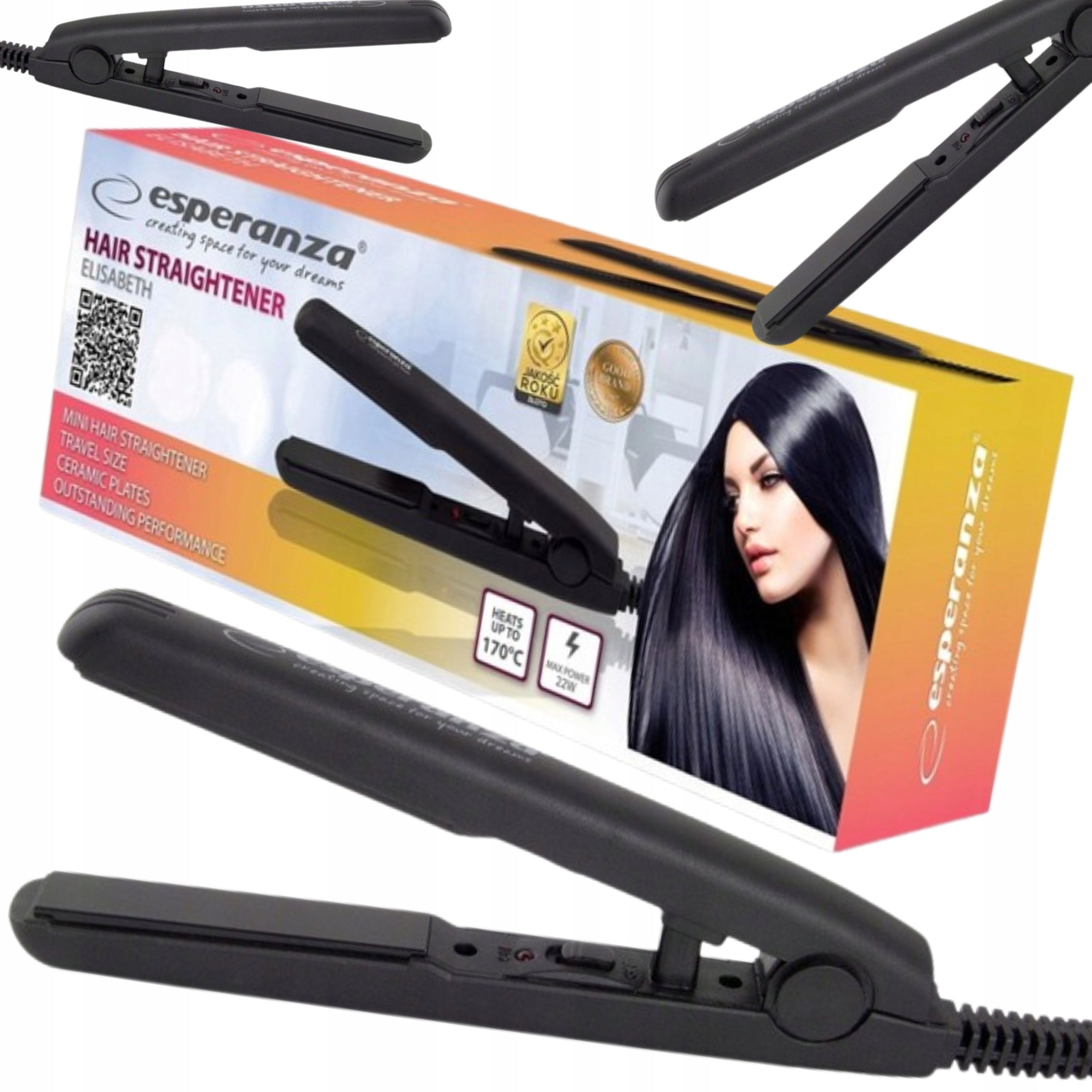 MINI CERAMIC HAIR STRAIGHTENER TRAVEL BAG Manufacturer code MINI PROSTOWNICA CERAMICZNA DO WŁOSÓW TORBY