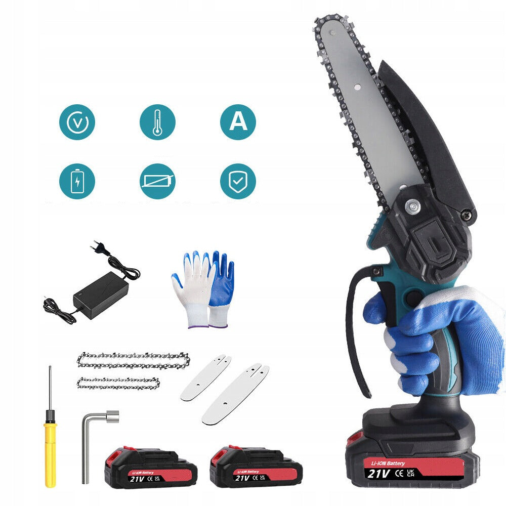MINI CHAIN KIT CORDLESS BRANCH SAW 21V Power supply rechargeable battery
