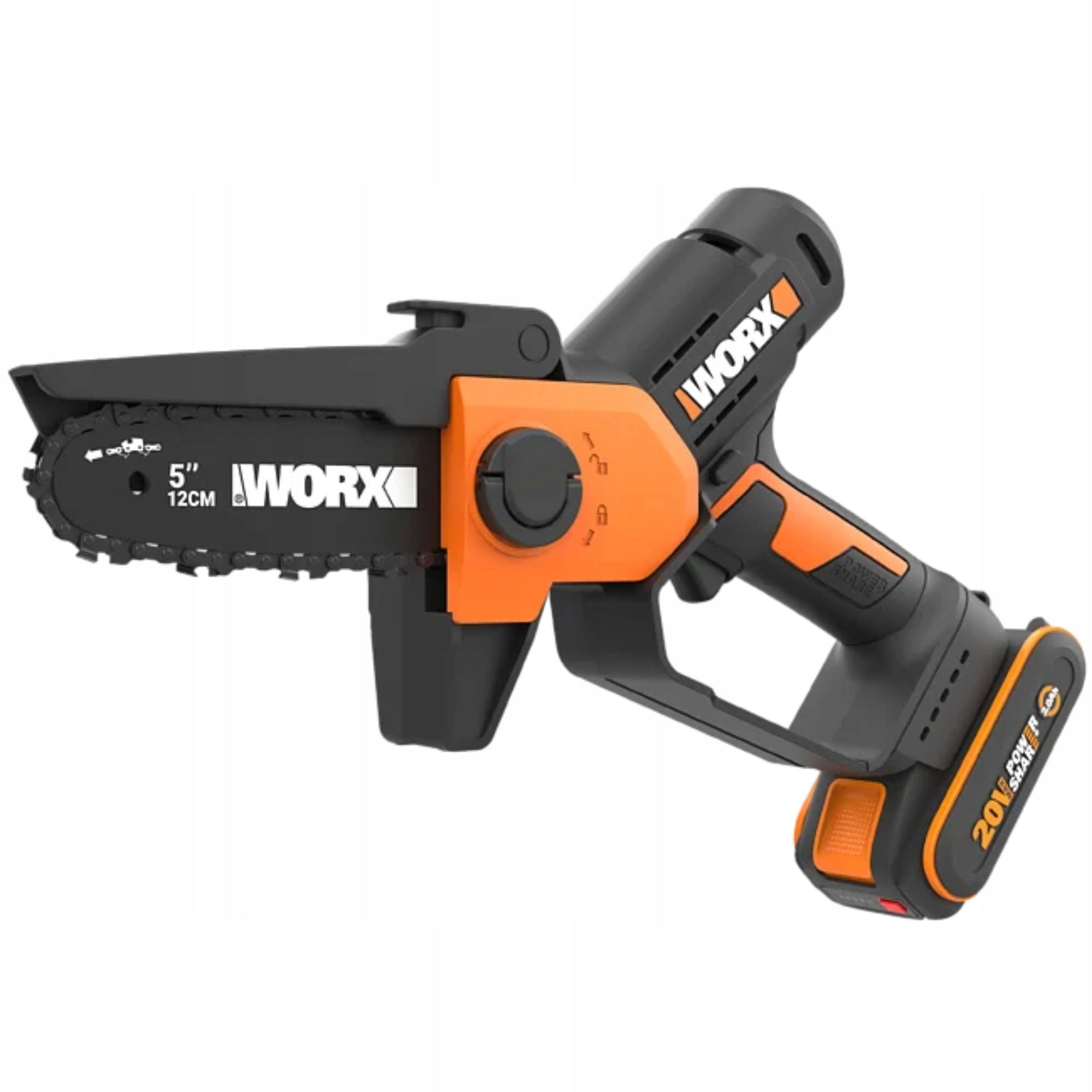 MINI CORDLESS SAW MINI CHAINSAW FOR BRANCHES WORX WG326E 2Ah Brand Worx