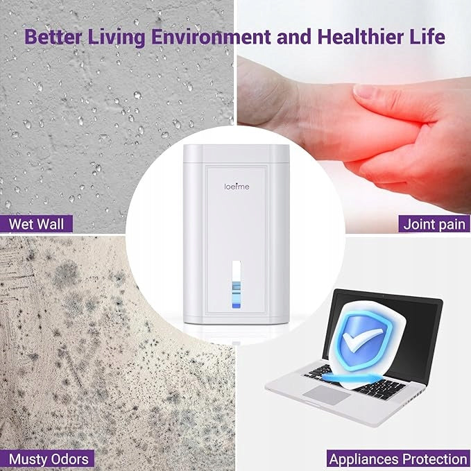 MINI DEHUMIDIFIER FOR HOME LOEFME 1000 ML LED QUIET Brand no brand