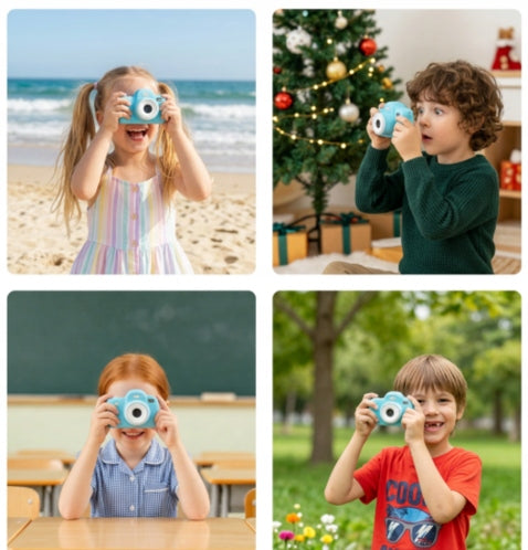 MINI DIGITAL CAMERA FOR KIDS FULL HD 1080p GAMES BLUE HOLIDAY Resolution 0.4 Mpx