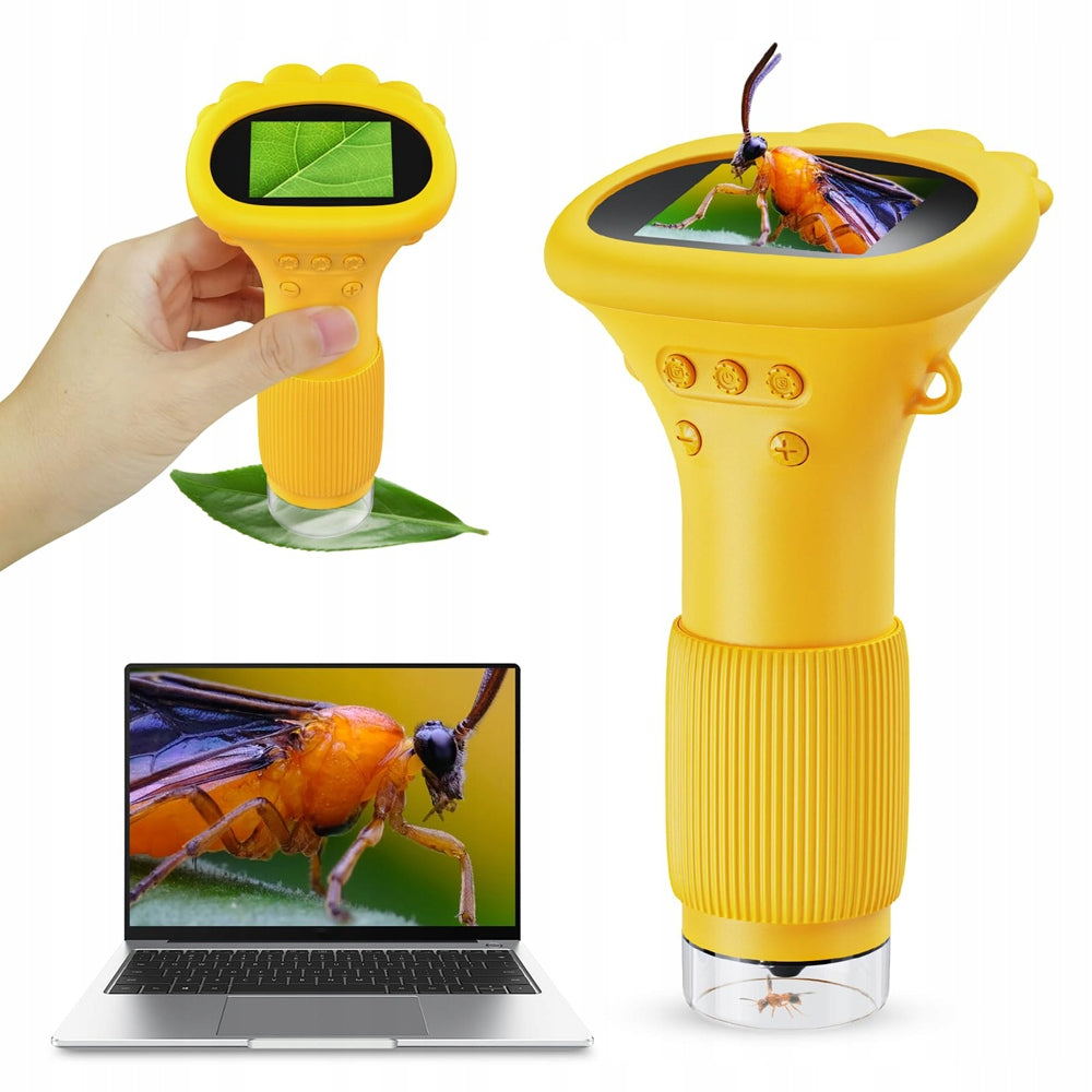 MINI DIGITAL POCKET MICROSCOPE 1000X GIFTS FOR CHILDREN 2'' IPS SCREEN Packaging status original
