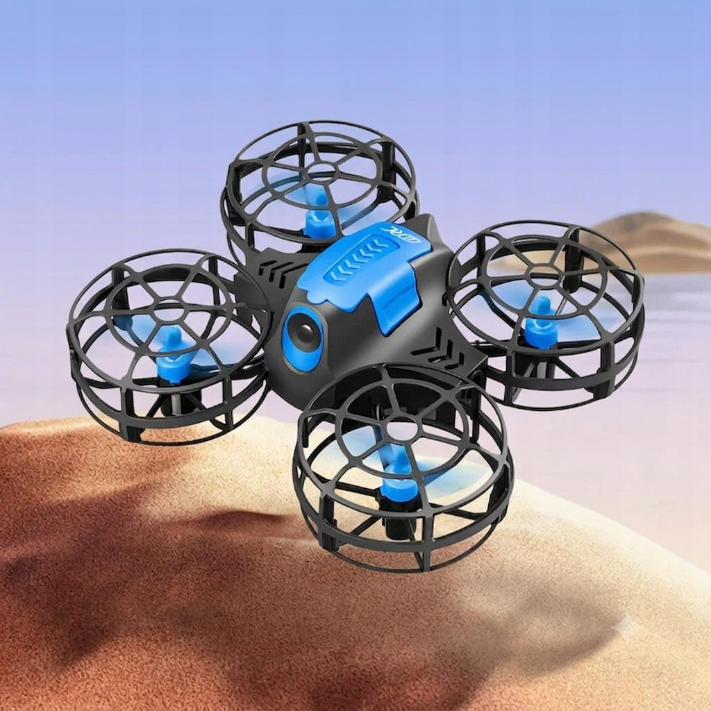 MINI DRONE FOR CHILDREN REMOTE CONTROLLED UFO LED HOVER CASE 2 BATTERIES GIFT Packaging status original