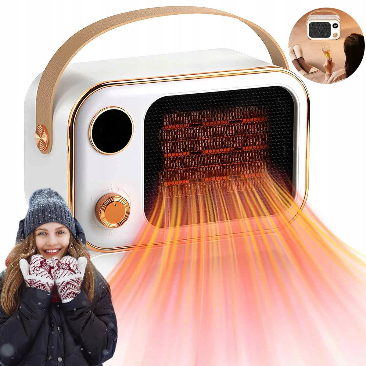 MINI ELECTRIC HEATER FOR CONTACT STRONG HANDY HEATER APRON