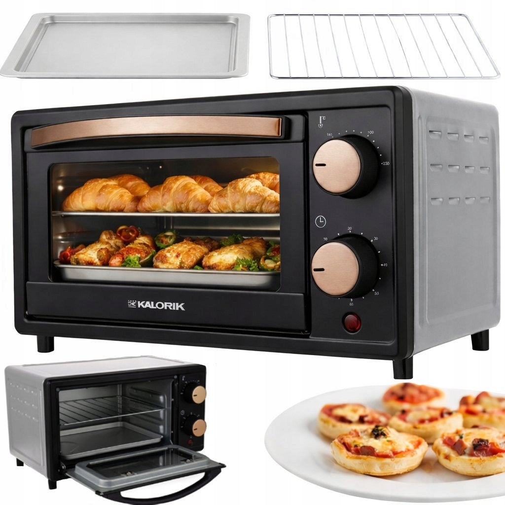MINI ELECTRIC OVEN 10L 800W THERMOSTAT TIMER FOR PIZZA ACCESSORIES Packaging status original