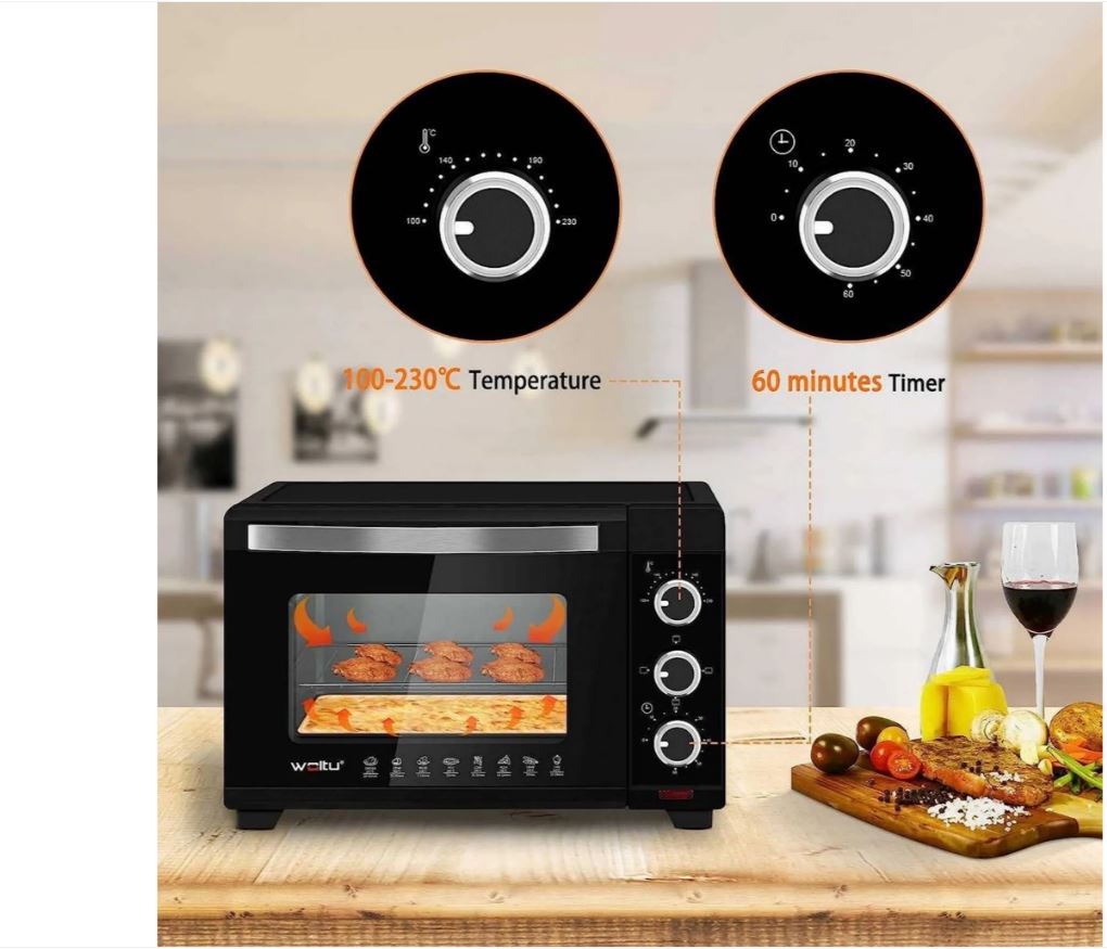 MINI ELECTRIC OVEN 21L 1280W THERMOSTAT TIMER Brand no brand
