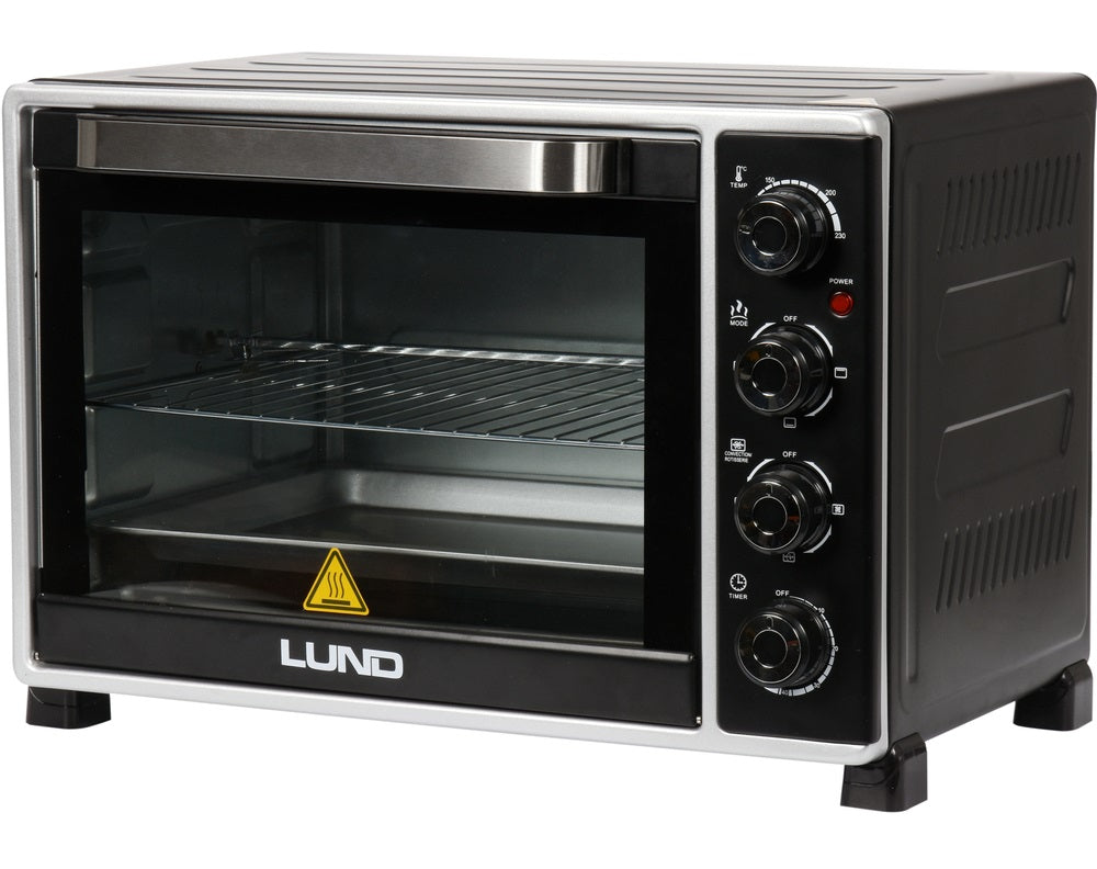 MINI ELECTRIC OVEN BLACK THERMOCOUPLE 2000W 38L LUND 68051