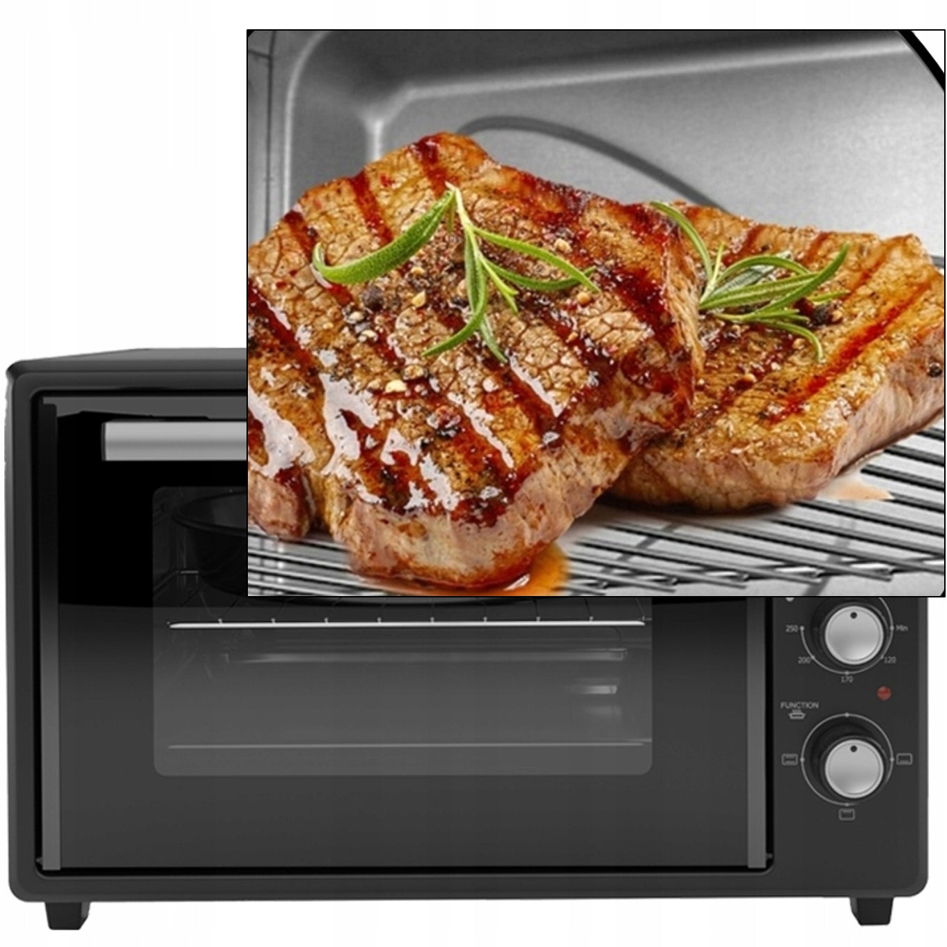 MINI ELECTRIC OVEN DOUBLE GLASS GRILL TIMER 35L 1800W Manufacturer code ZLN8894