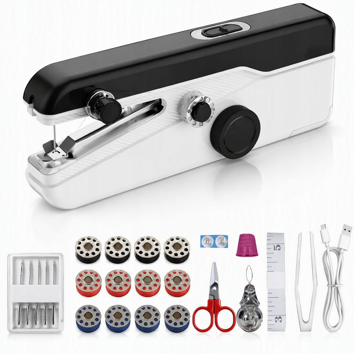 MINI ELECTRIC SEWING MACHINE, PORTABLE AND EASY TO OPERATE. Manufacturer code 0760611878503