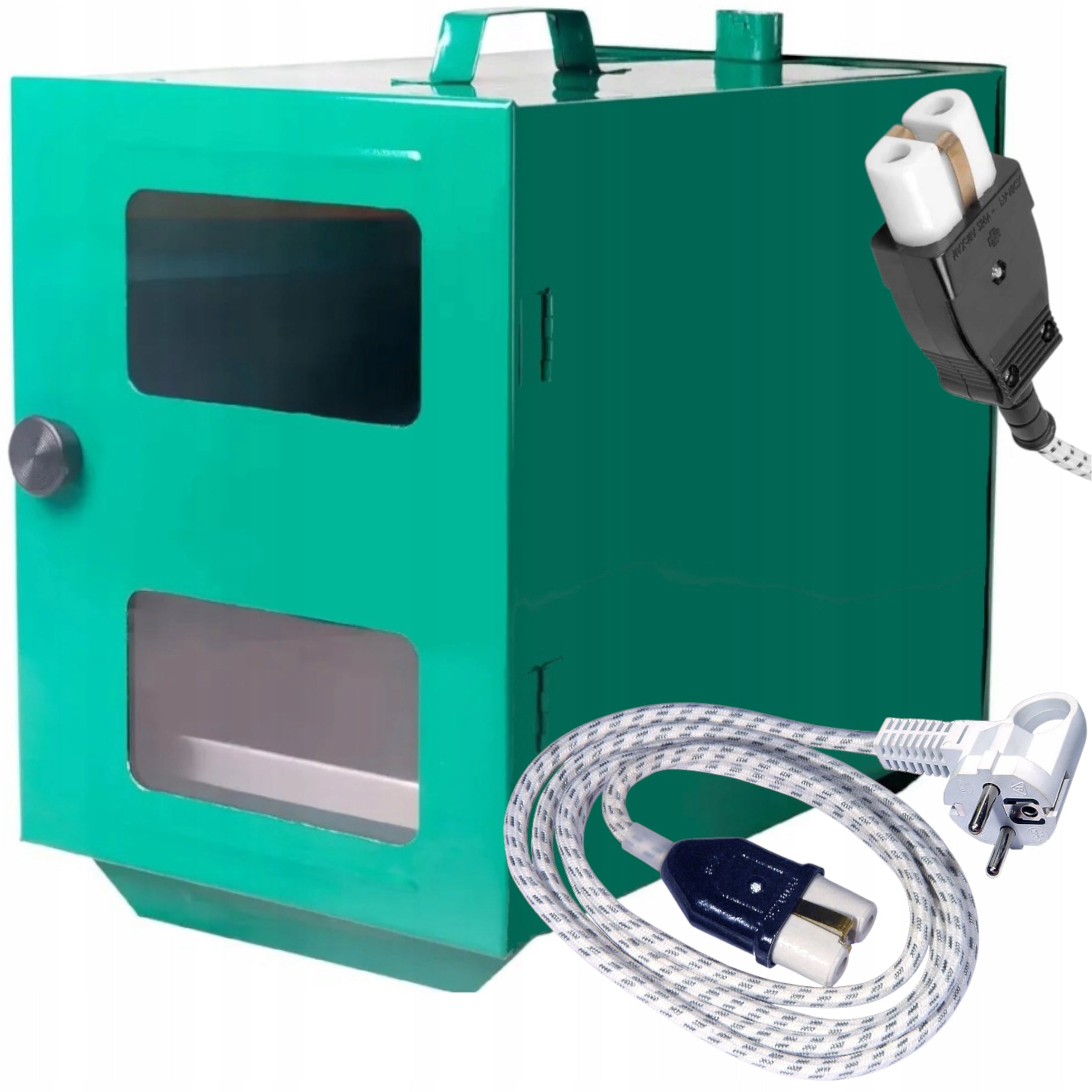 MINI ELECTRIC STOVE GREEN 2-CHAMBER FOR CAKES / MEATS / BAKED GOODS CABLE
