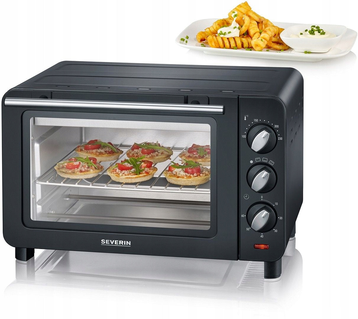 MINI ELECTRIC TABLE OVEN 14L 1200W COMPACT SEVERIN TO2042