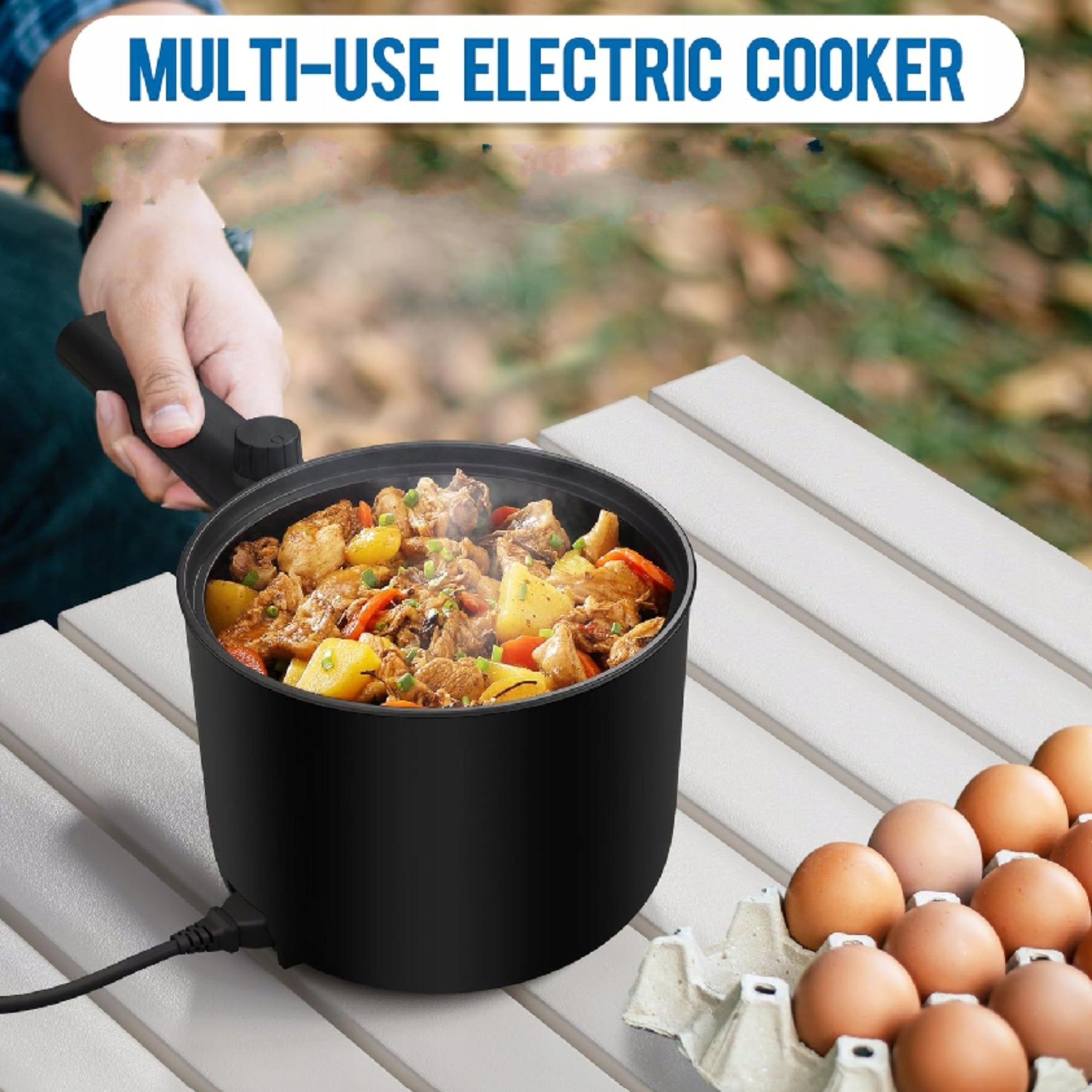 MINI ELECTRIC TOURIST POT 1,5L WITH NON-STICK COATING Brand no brand