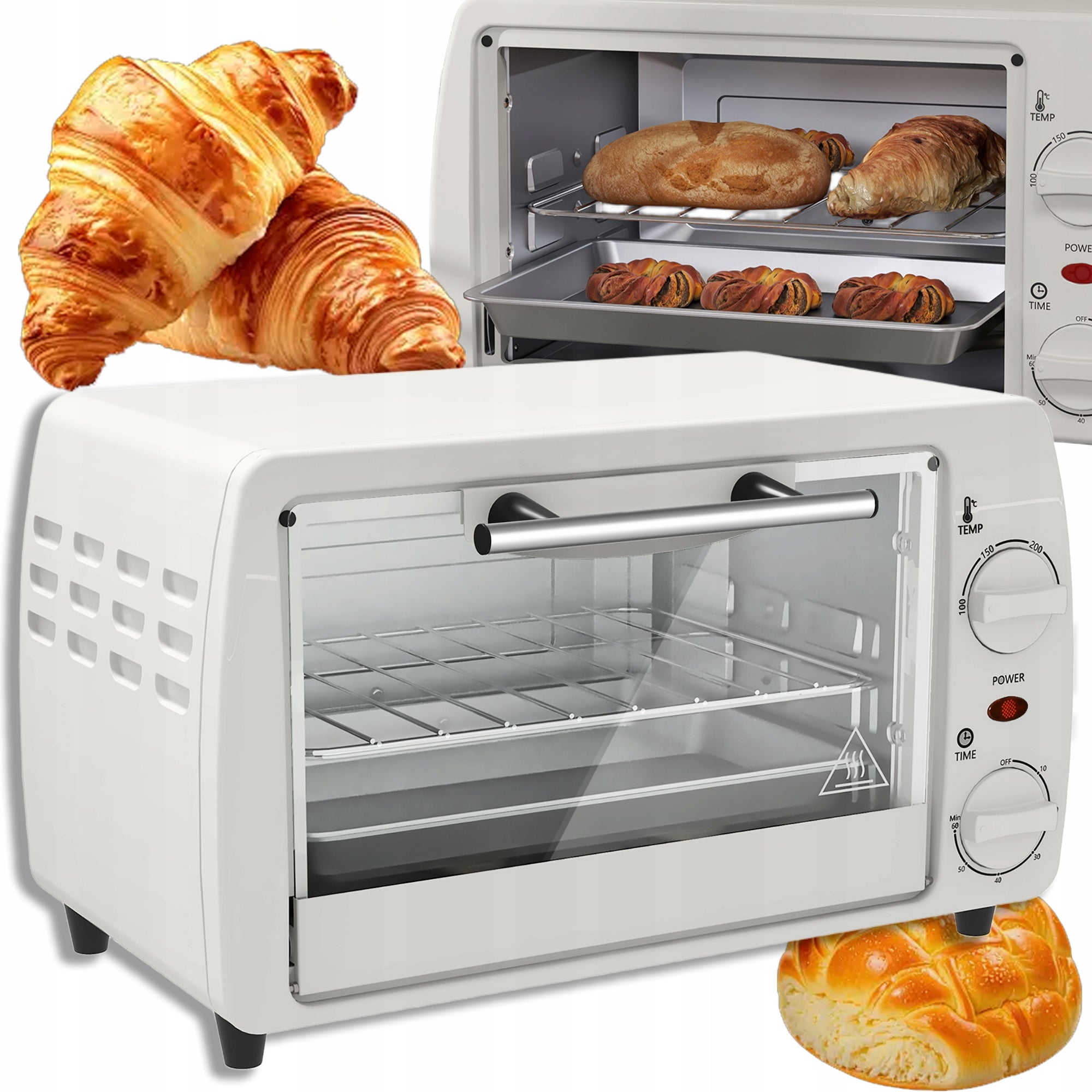 MINI FREESTANDING ELECTRIC OVEN WITH TEMPERATURE CONTROL 10 L 750 W